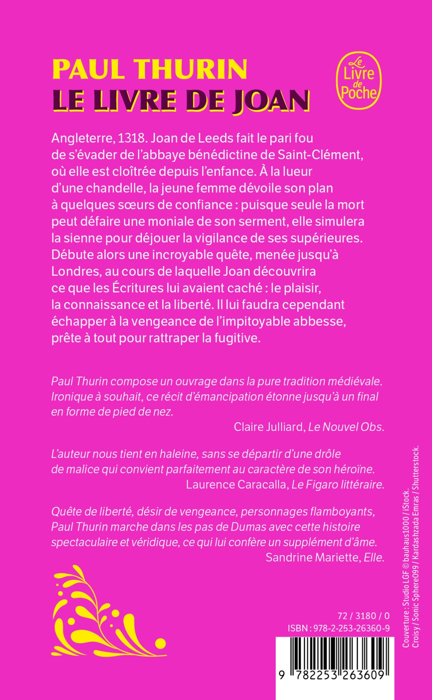 Le Livre de Joan - Paul Thurin - LGF