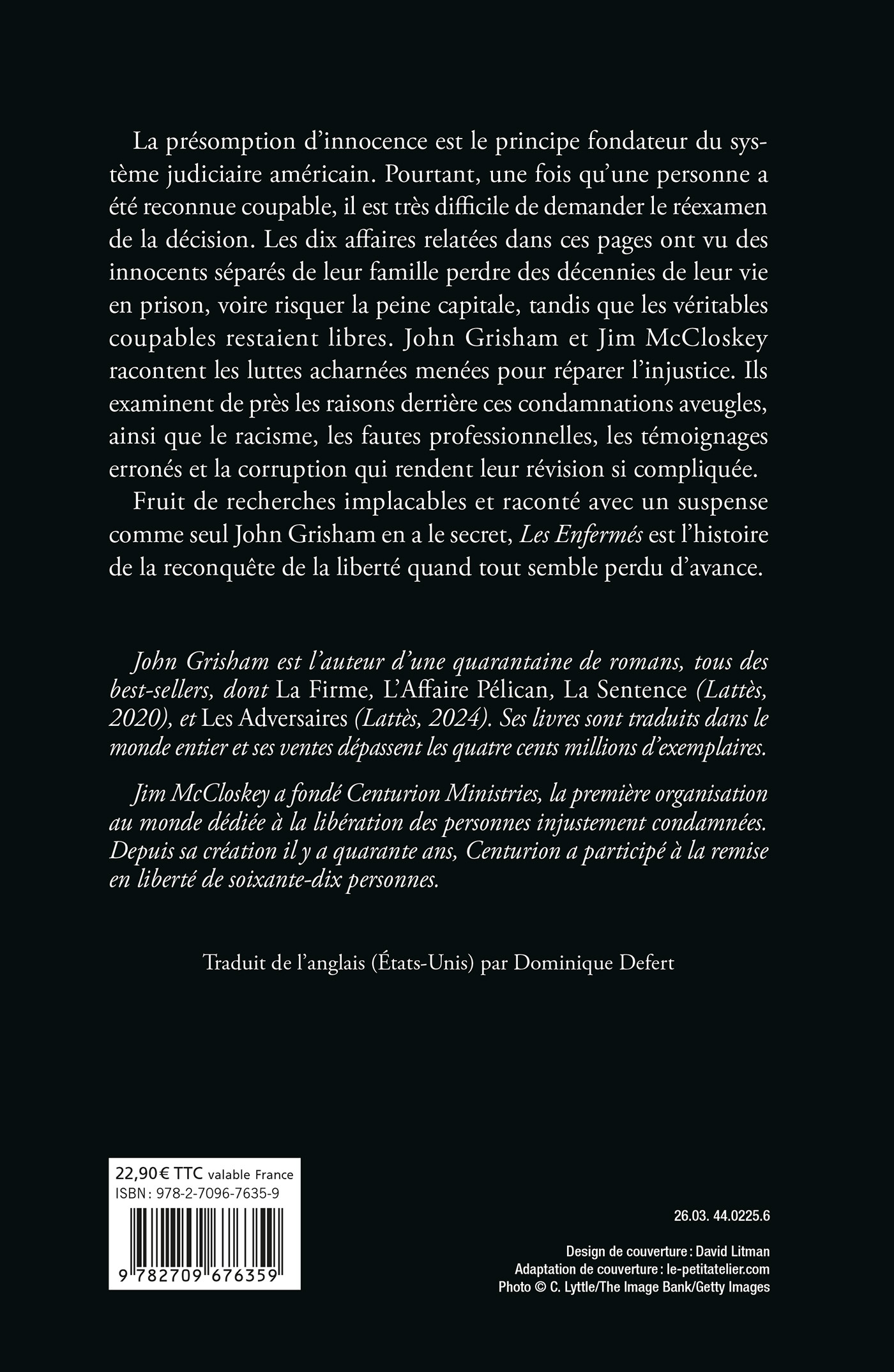 Les enfermés - John Grisham - LATTES