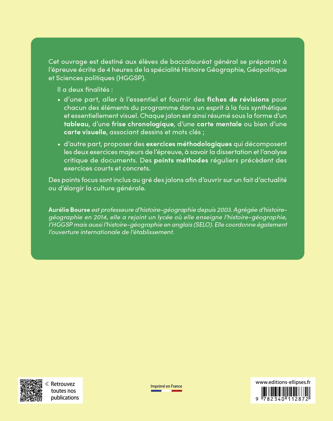 6 semaines pour réussir sa spécialité HGGSP au bac - Aurélia Bourse - ELLIPSES