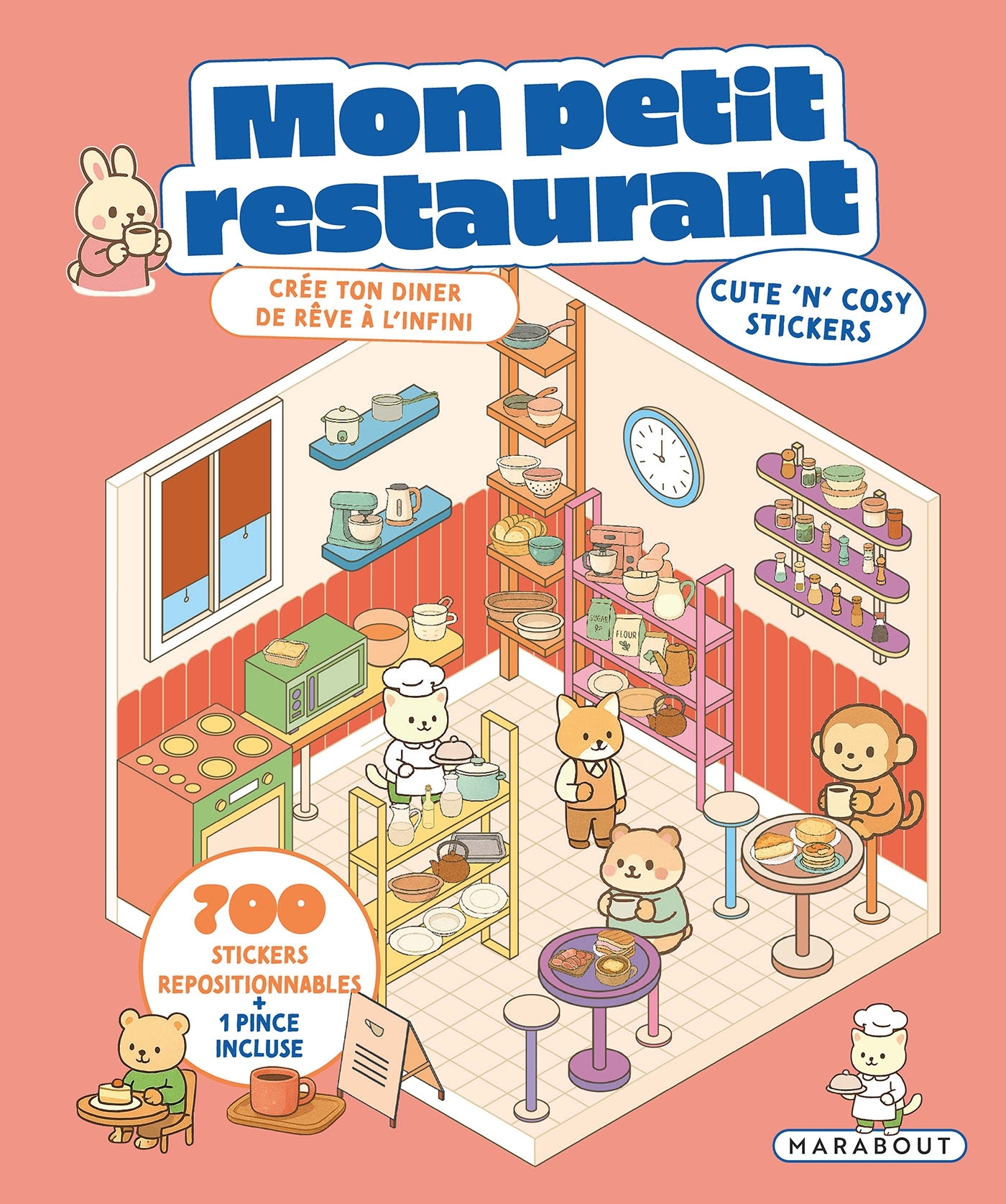 Mon petit restaurant - Cute 'n' cosy stickers -  - MARABOUT