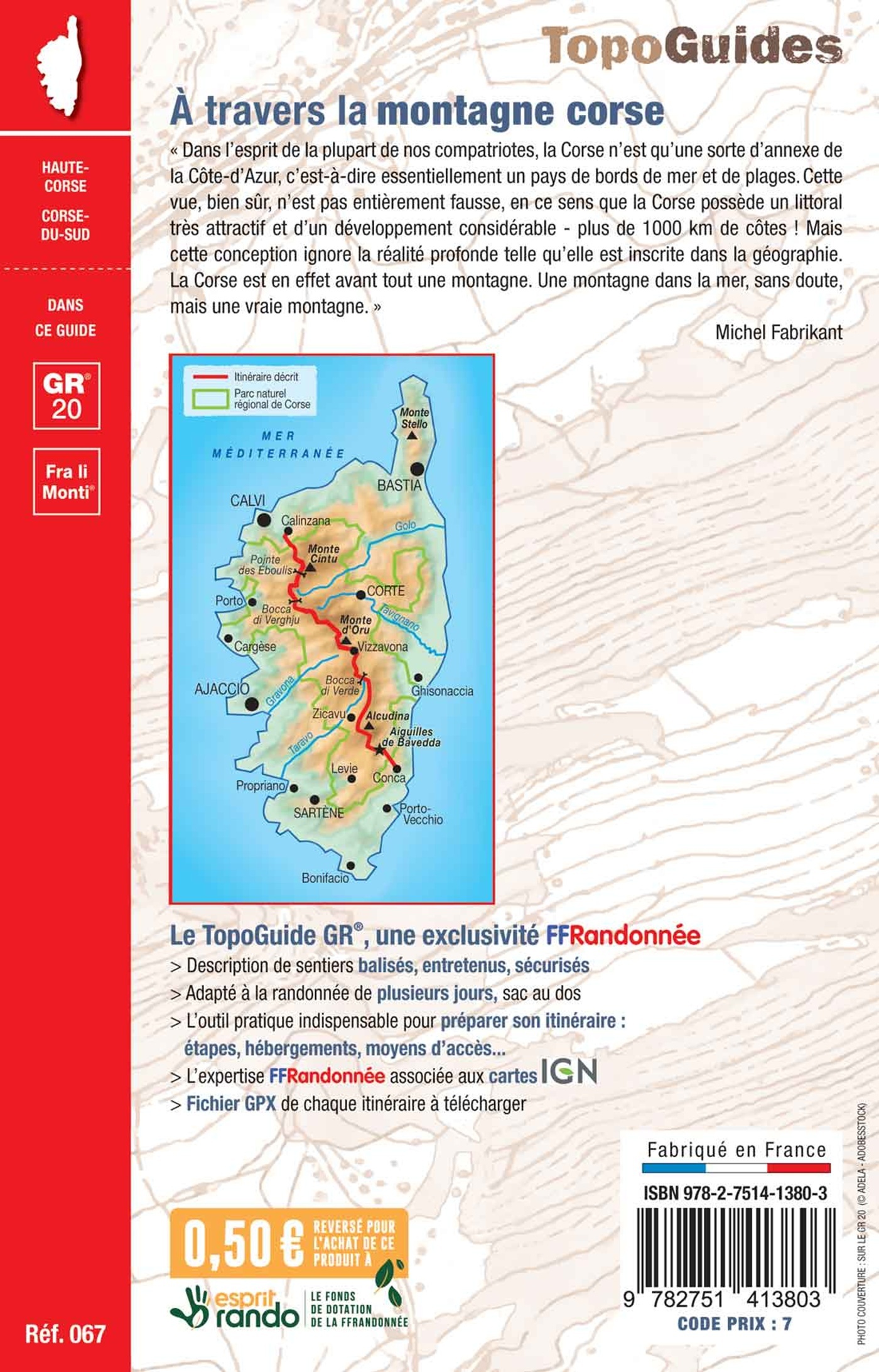 À travers la montagne corse - ERICK ALEXANDERSON ROSAS,  Collectif - FFRP