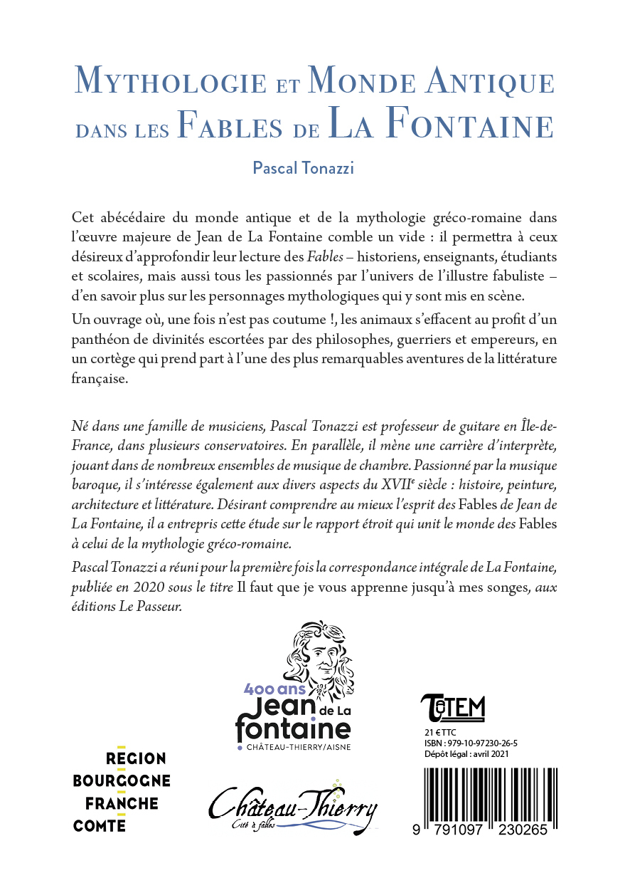 Mythologie et Monde antique dans les Fables de La Fontaine - Pascal TONAZZI - TAUTEM