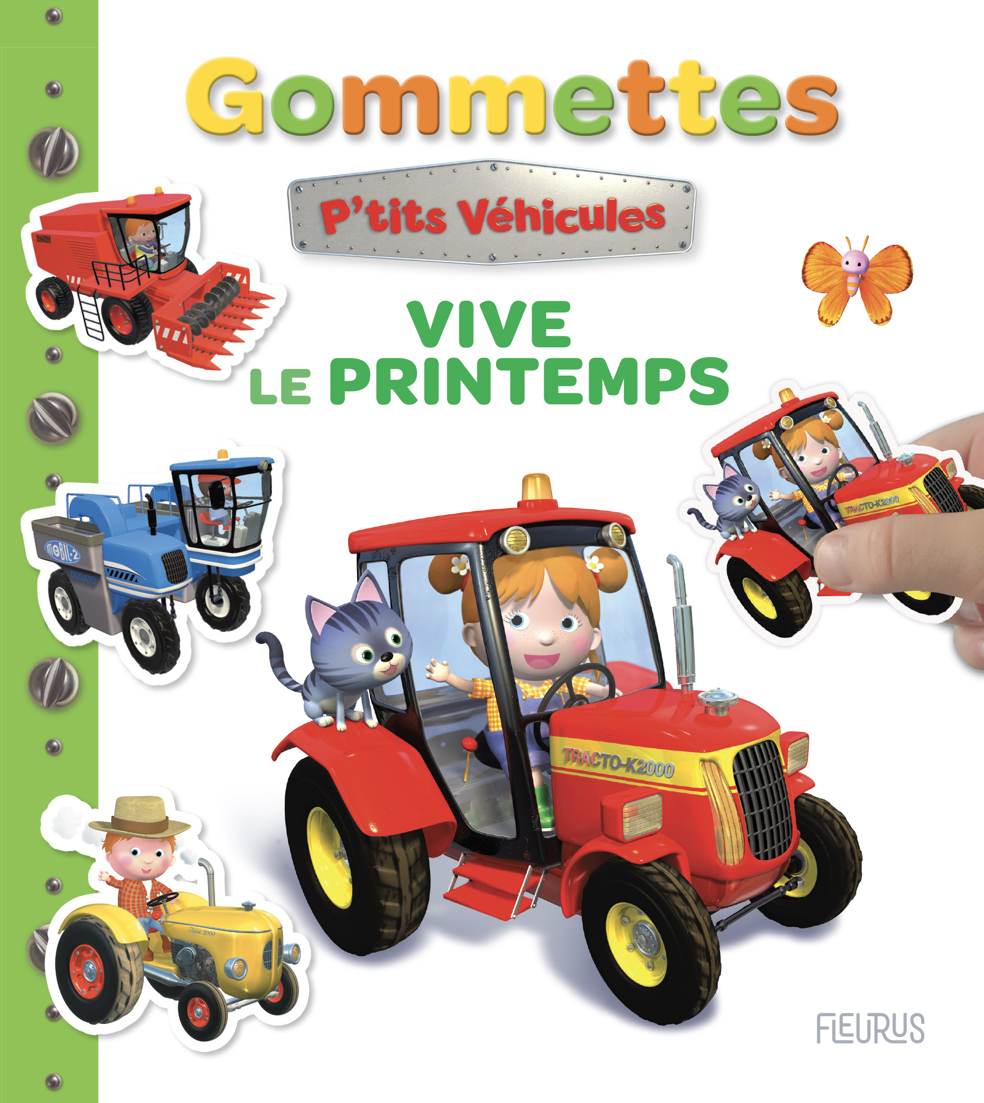 Mes premières gommettes P'tits véhicules - Vive le printemps ! - Nathalie Bélineau - FLEURUS