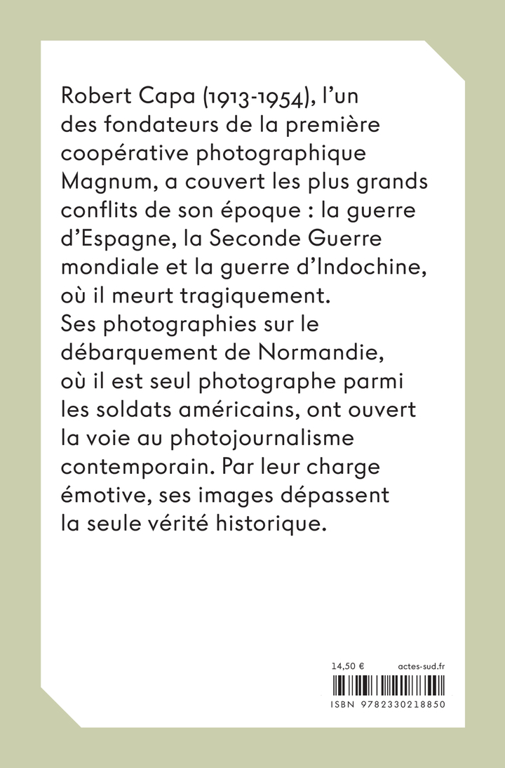 Robert Capa - Philippe Seclier, Robert Capa - ACTES SUD