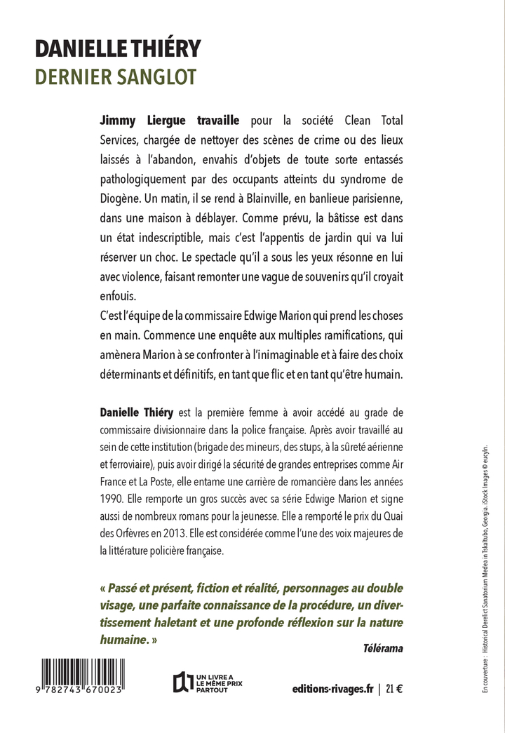 Dernier sanglot - Danielle Thiéry - RIVAGES