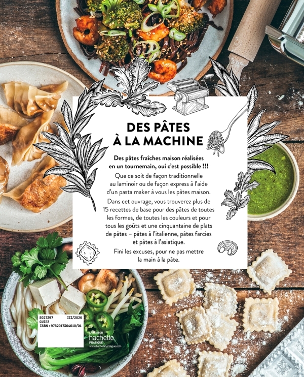 Des pâtes à la machine - Mégane Ardérighi - HACHETTE PRAT