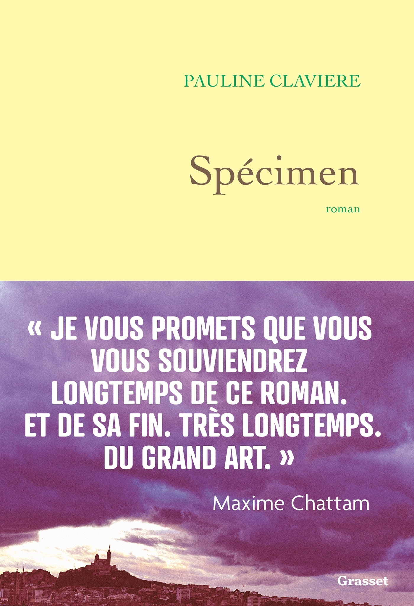 Spécimen - Pauline Claviere - GRASSET