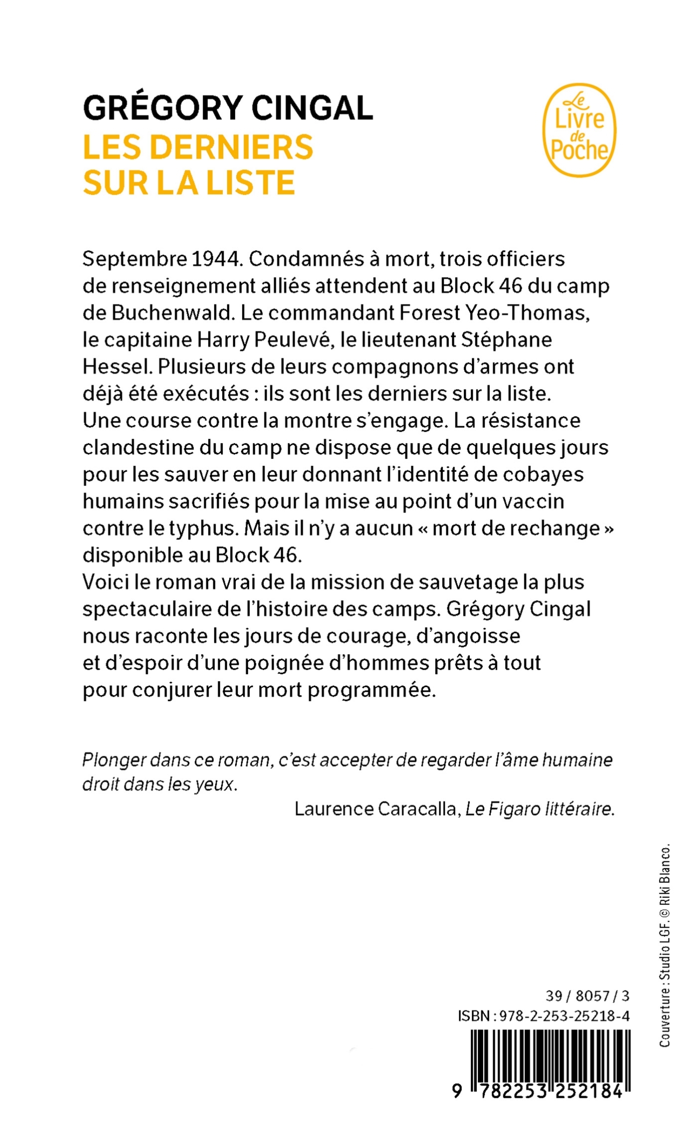 Les Derniers sur la liste - Grégory Cingal - LGF