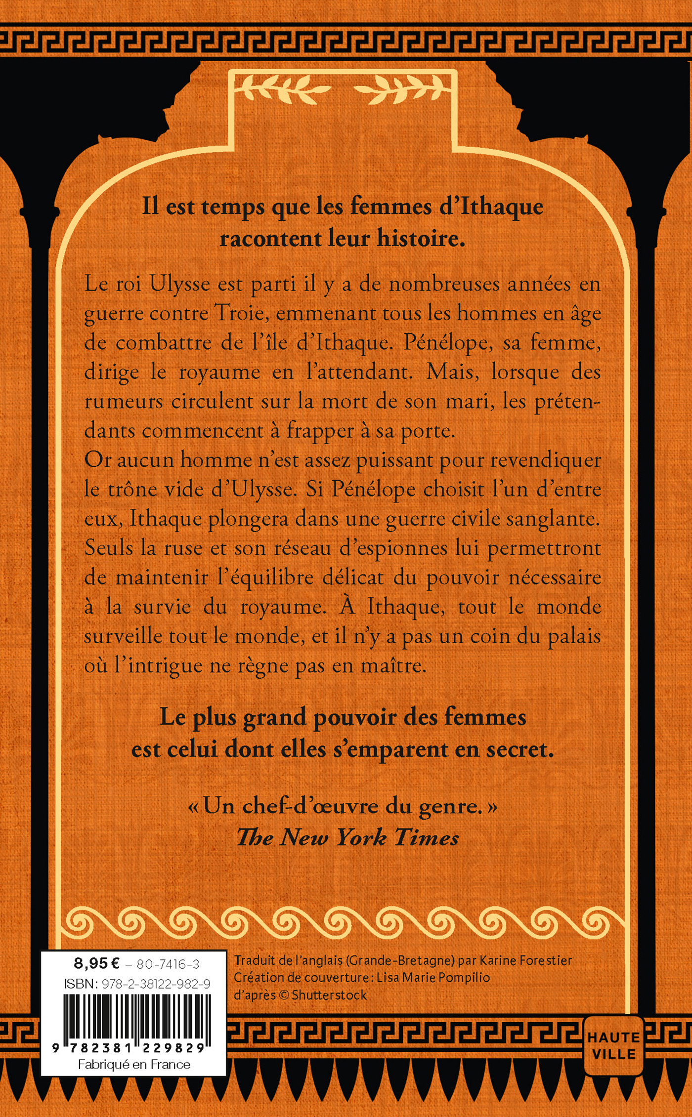 Le Chant des déesses, T1 : Pénélope, Reine d'Ithaque - Claire North - HAUTEVILLE