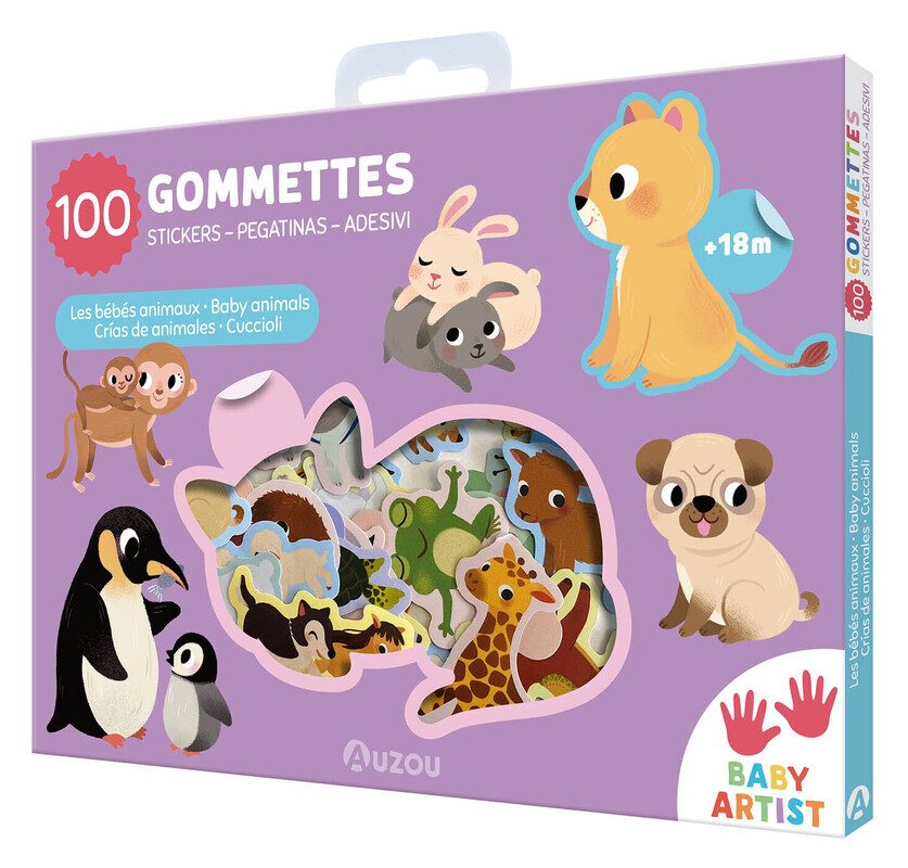 100 gommettes - Les bébés animaux -  - AUZOU
