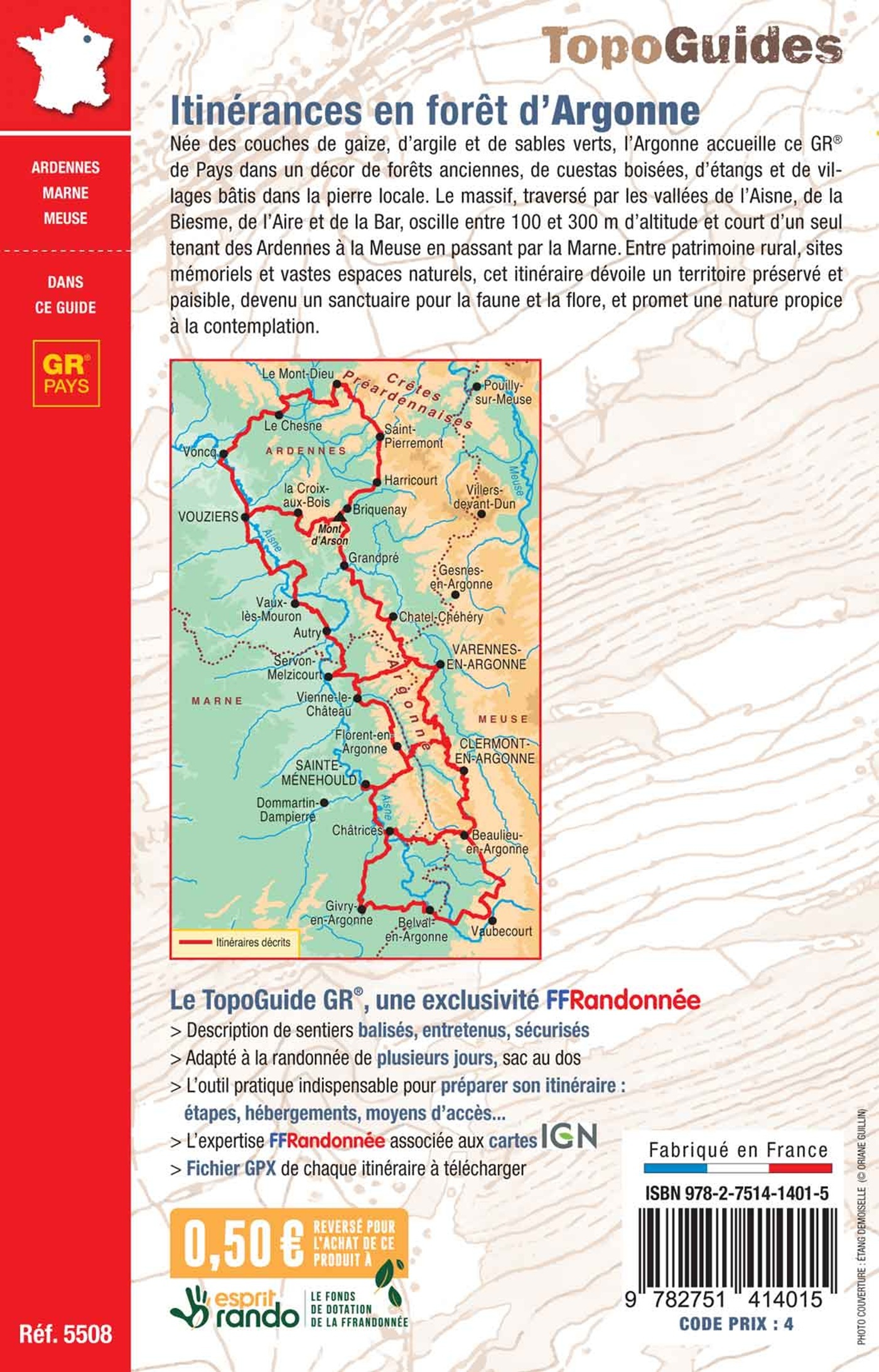 Itinérances en forêt d'Argonne - ERICK ALEXANDERSON ROSAS,  Collectif - FFRP