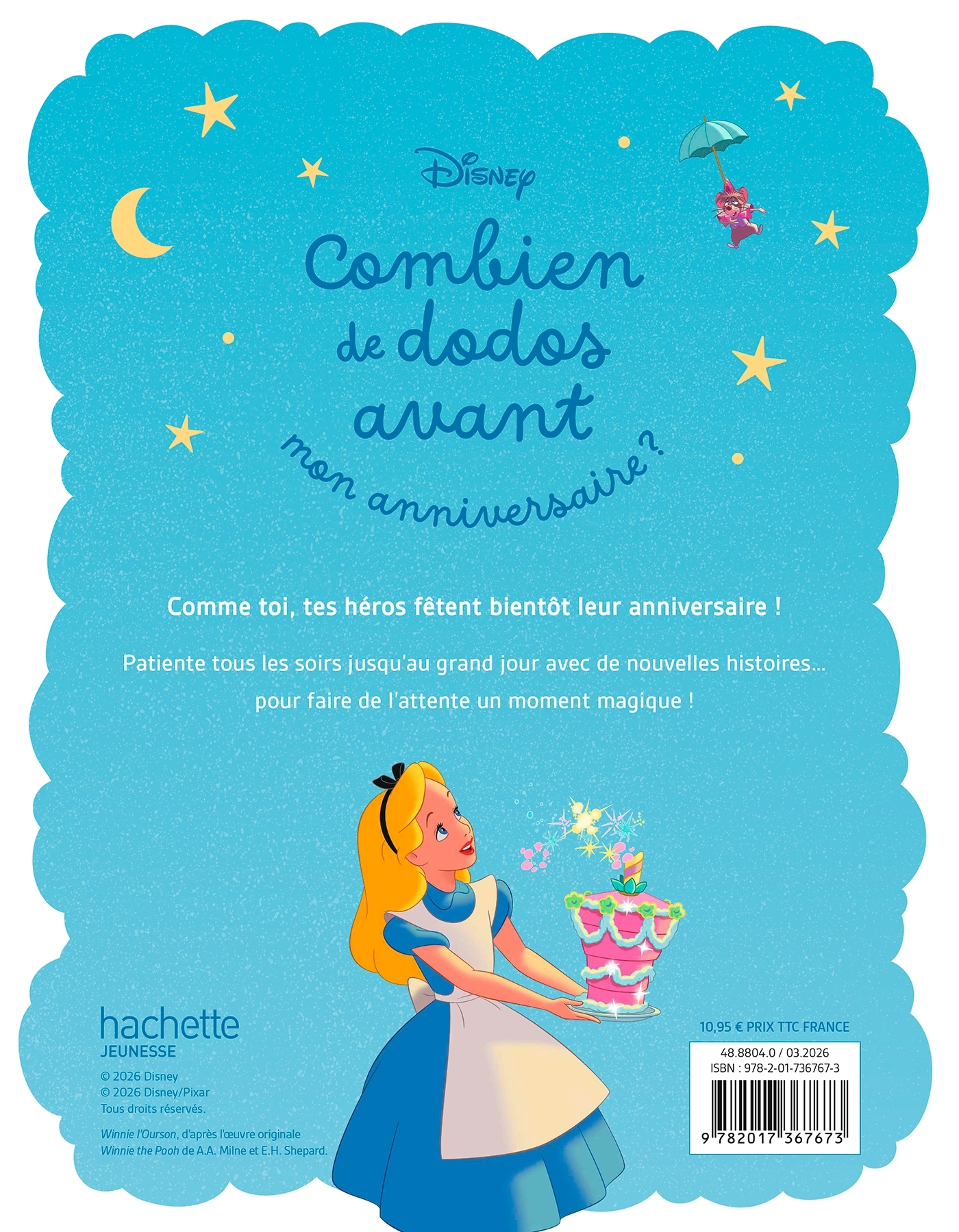 DISNEY - Combien de dodos avant... Mon anniversaire -  Disney - DISNEY HACHETTE