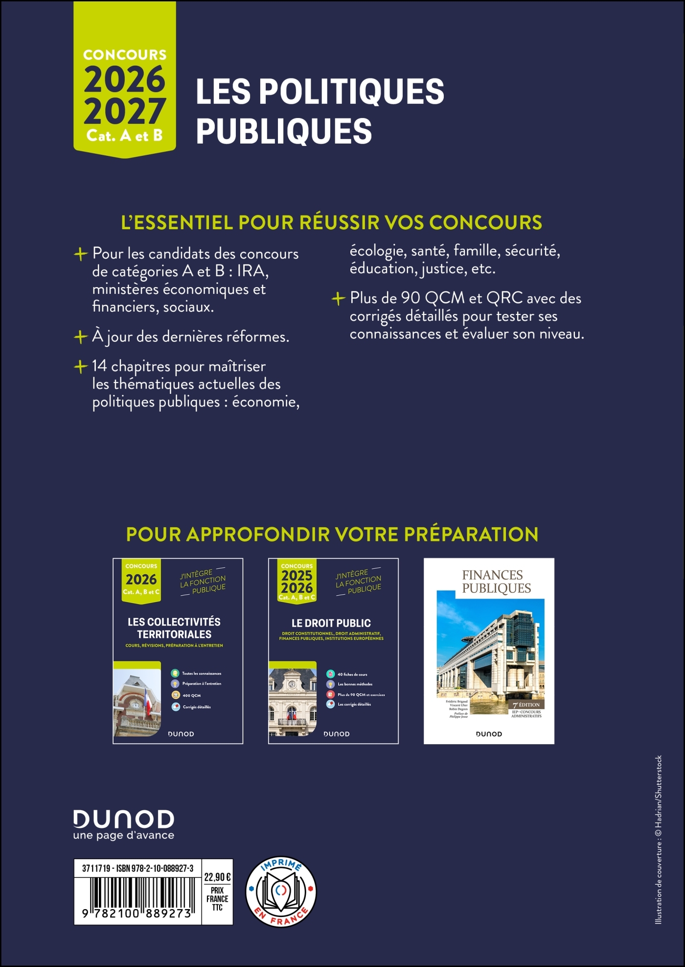 Les politiques publiques 2026-2027 - Patrick Horusitzky - DUNOD