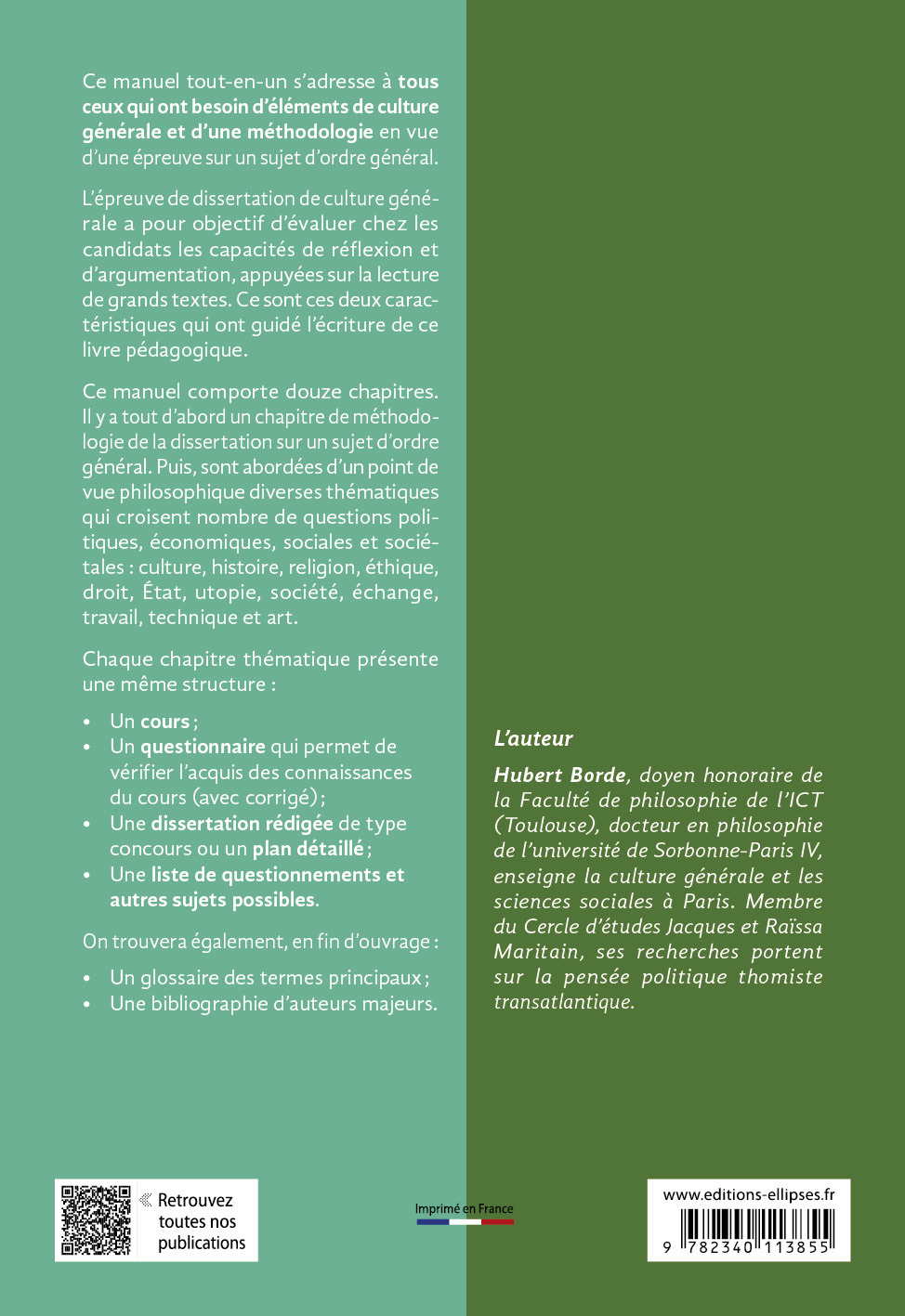 Culture générale - Hubert Borde, Fabien Fichaux - ELLIPSES