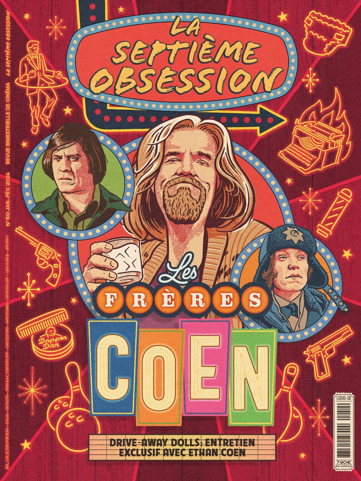 La Septième Obsession N° 50 : Frères Coen - Janvier-Février 2024 -  La Septième Obsession,  COLLECTF - SEPT OBSESSION