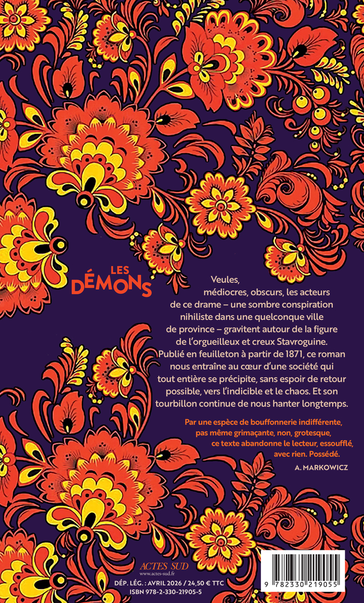 Les Démons - Fédor Dostoïevski - ACTES SUD