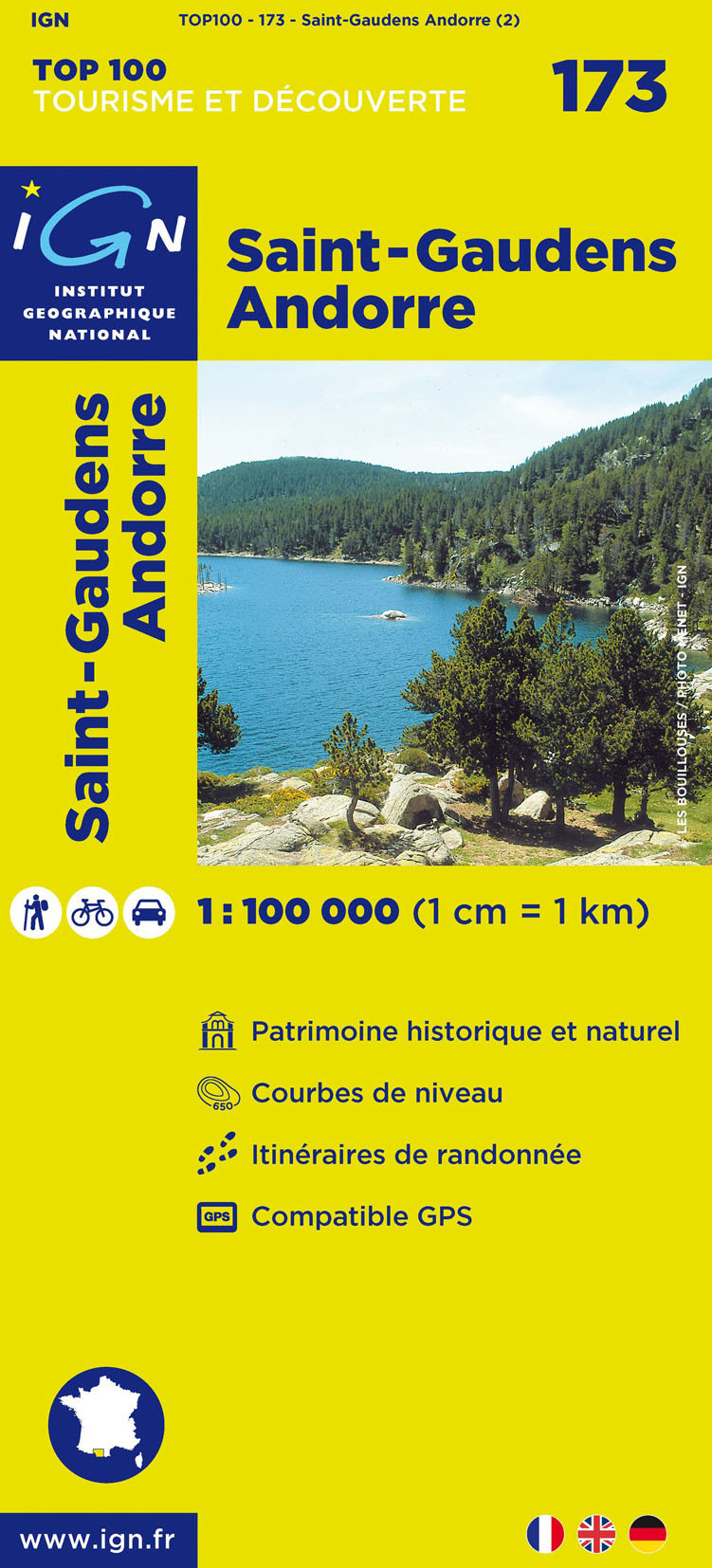 Aed Saint-Gaudens/Andorre  1/100.000 - XXX - IGN