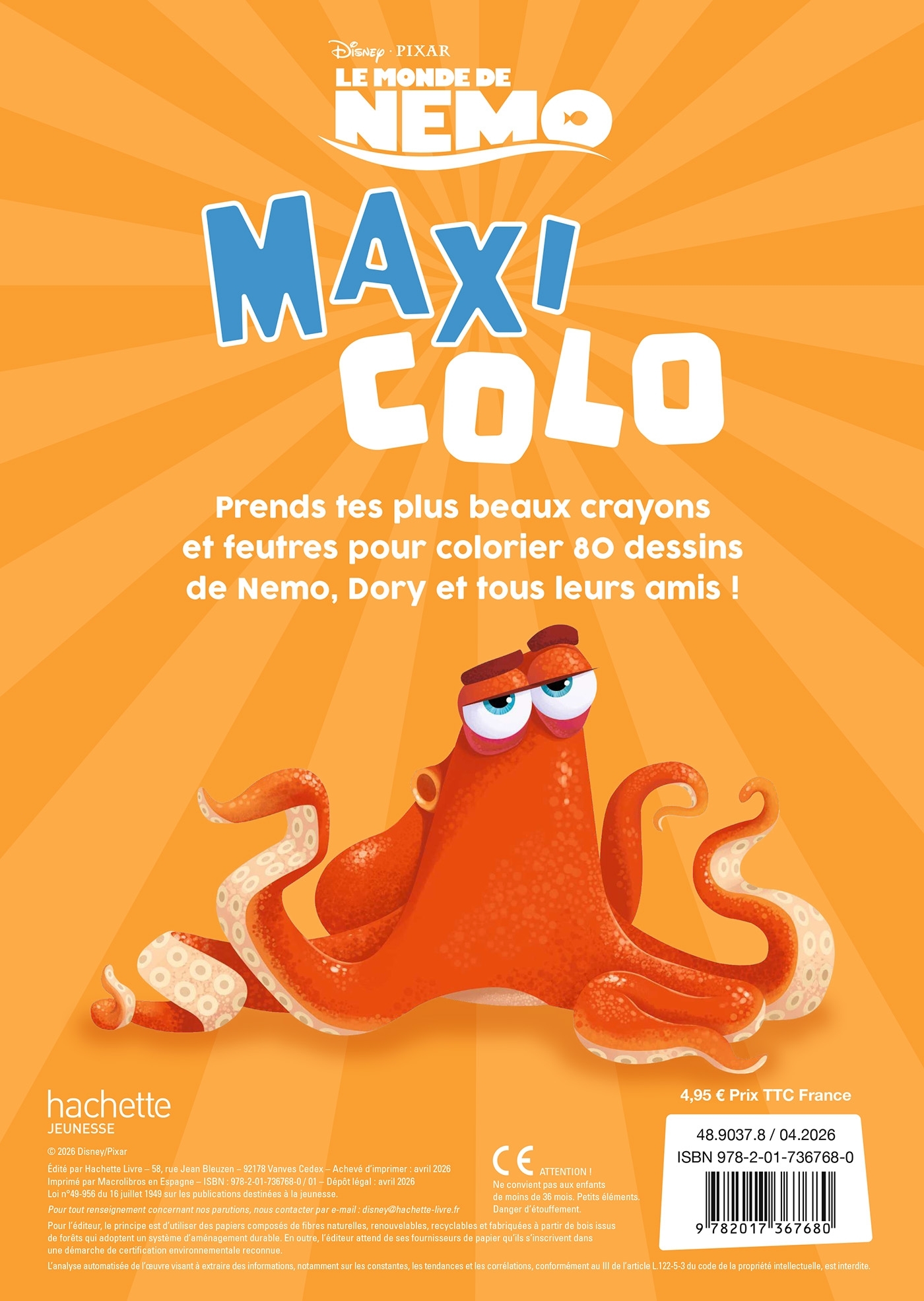 DISNEY - Maxi Colo - Spécial Nemo - Dory -  Disney - DISNEY HACHETTE