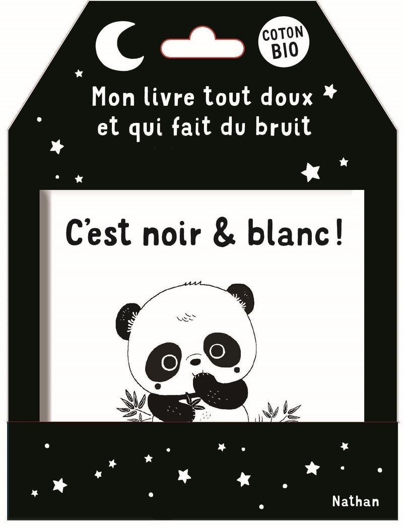 C'est noir & blanc ! - Mon livre tout doux et qui fait du bruit - Emiri Hayashi - NATHAN