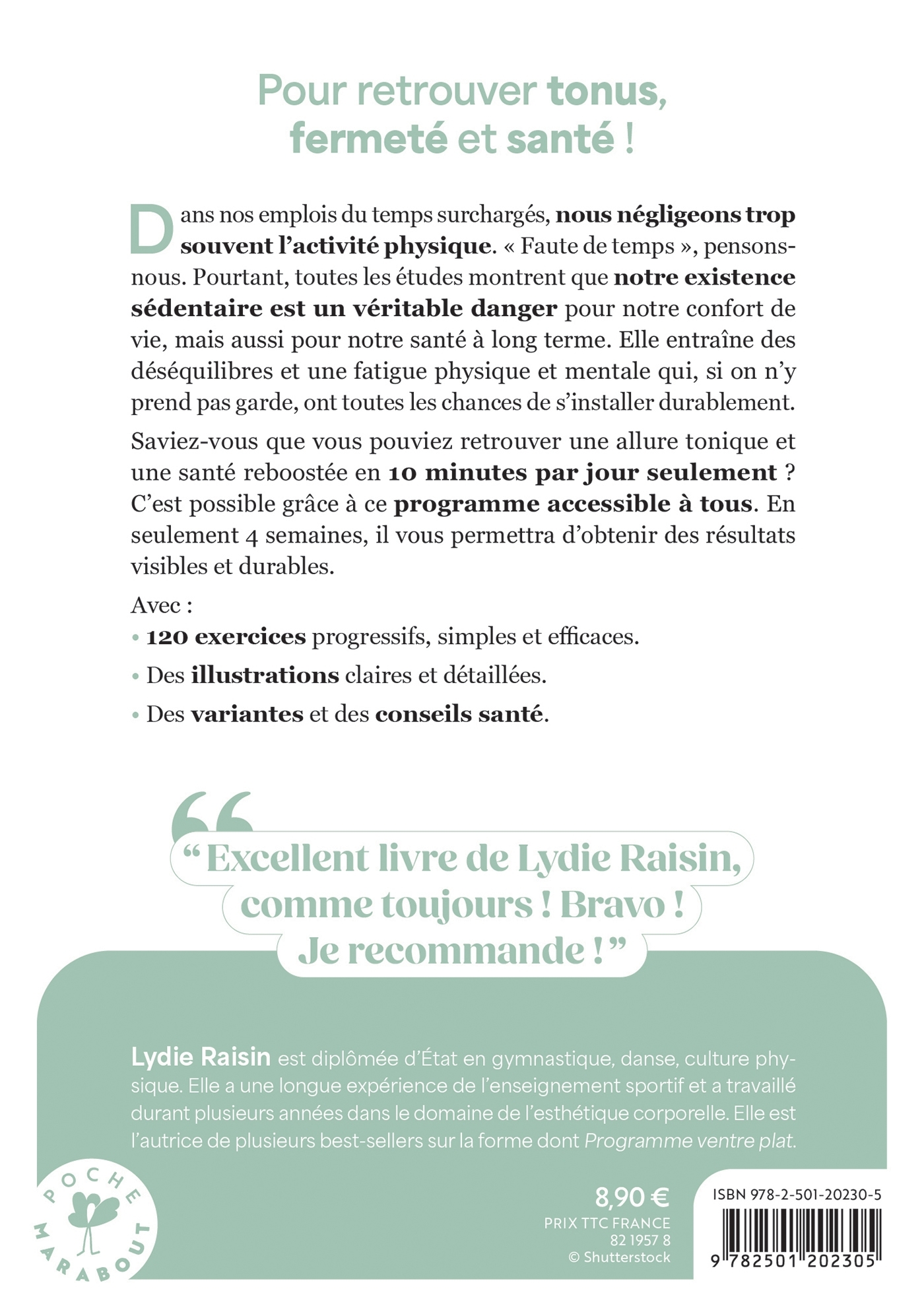 Bougez 10 minutes par jour - Lydie Raisin - MARABOUT