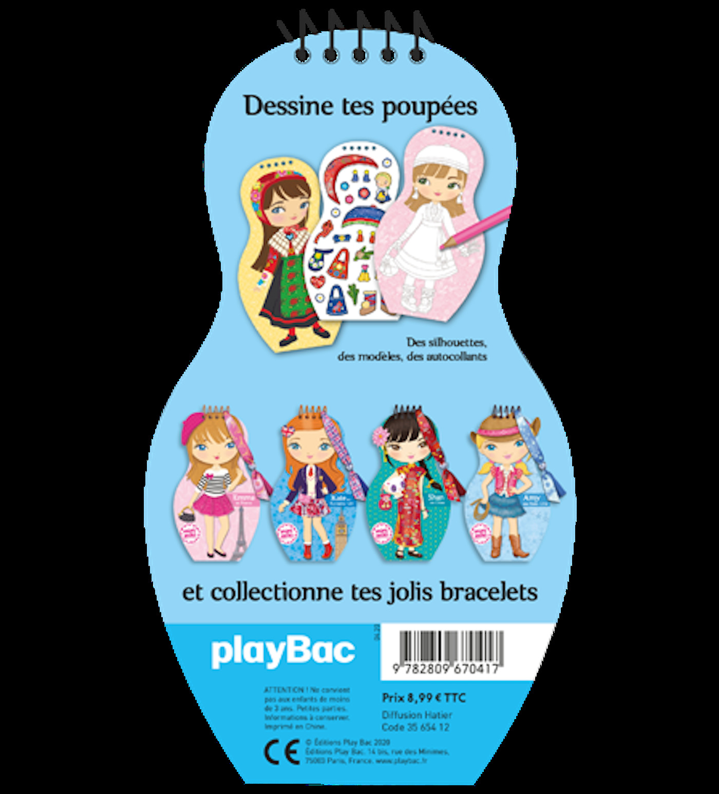 Minimiki - Carnet créatif - Astrid en Suède - CAMEL JULIE - PLAY BAC