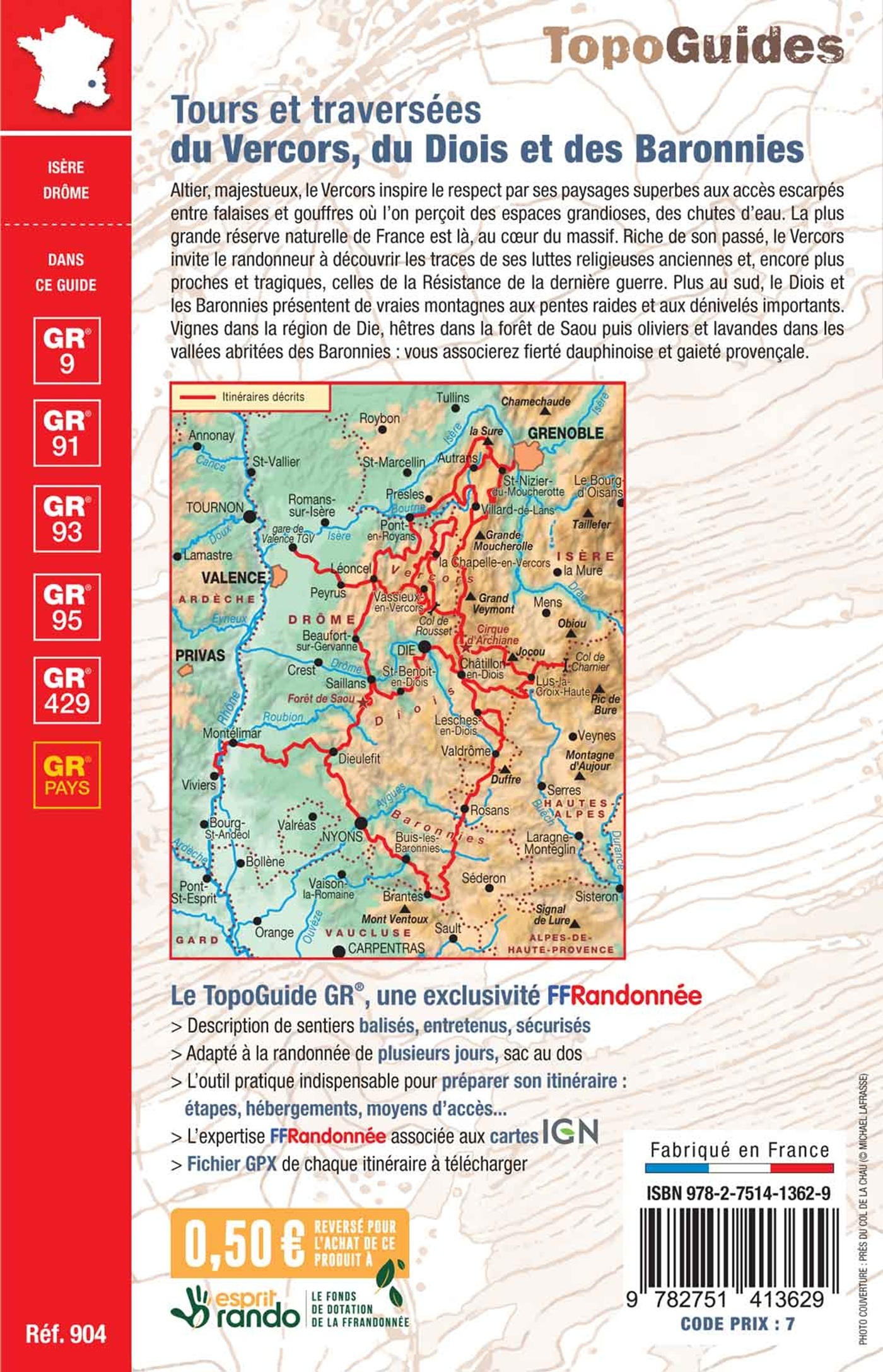 Tours et traversées du Vercors du Diois et des Baronnies - . collectif,  Collectif - FFRP