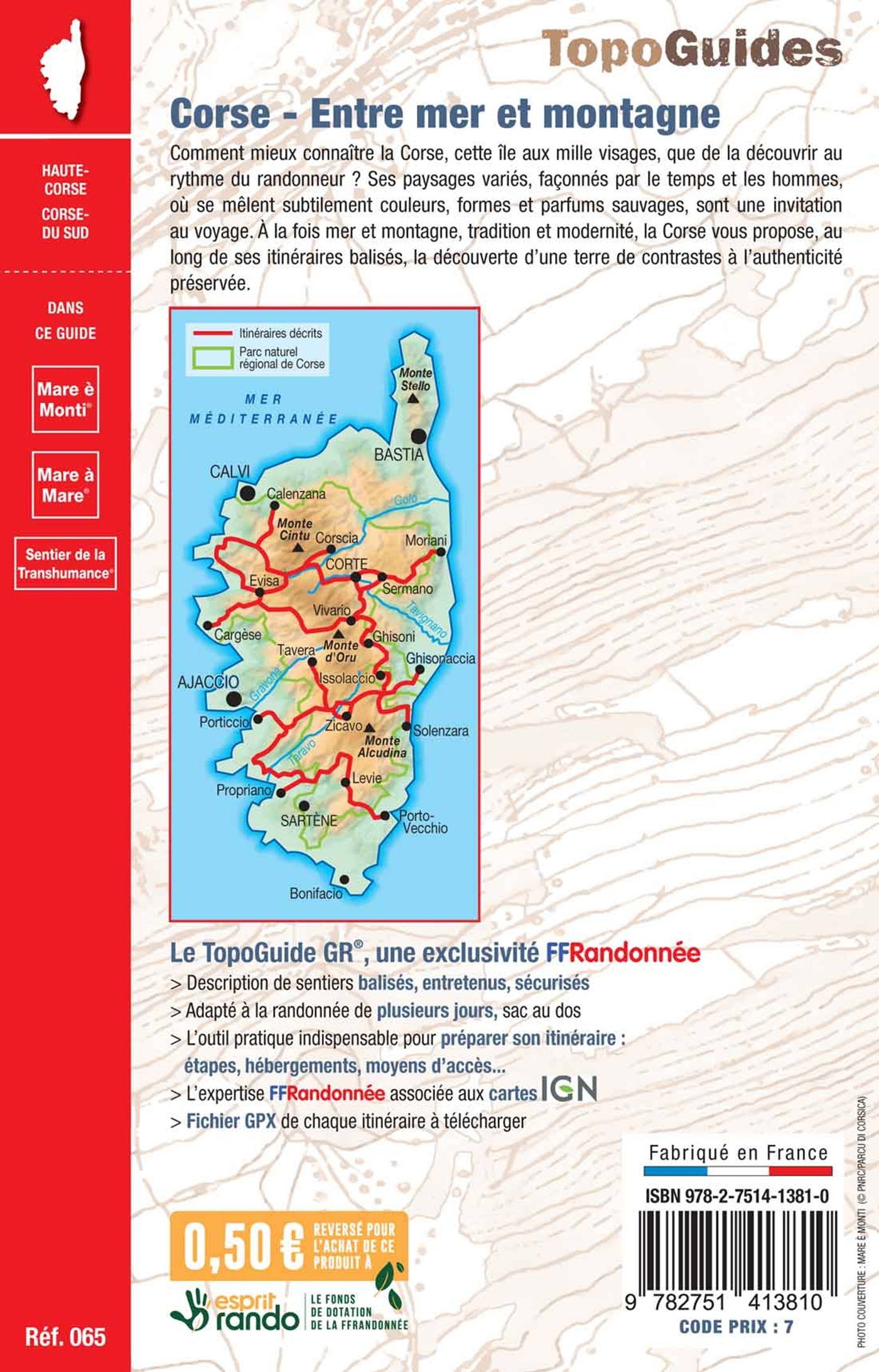 Corse, entre mer et montagne - ERICK ALEXANDERSON ROSAS,  Collectif - FFRP