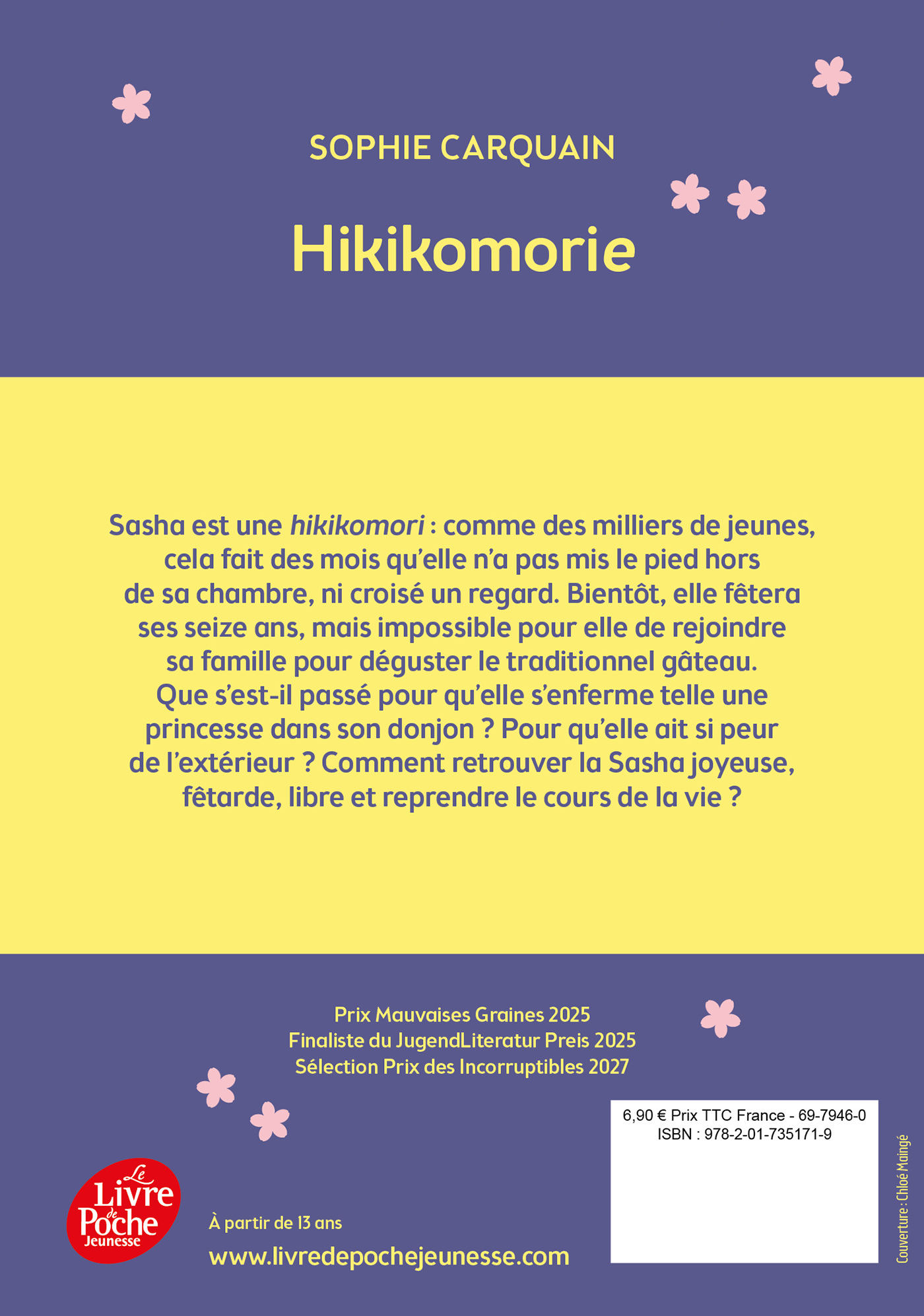 Hikikomorie - Sophie CARQUAIN - POCHE JEUNESSE