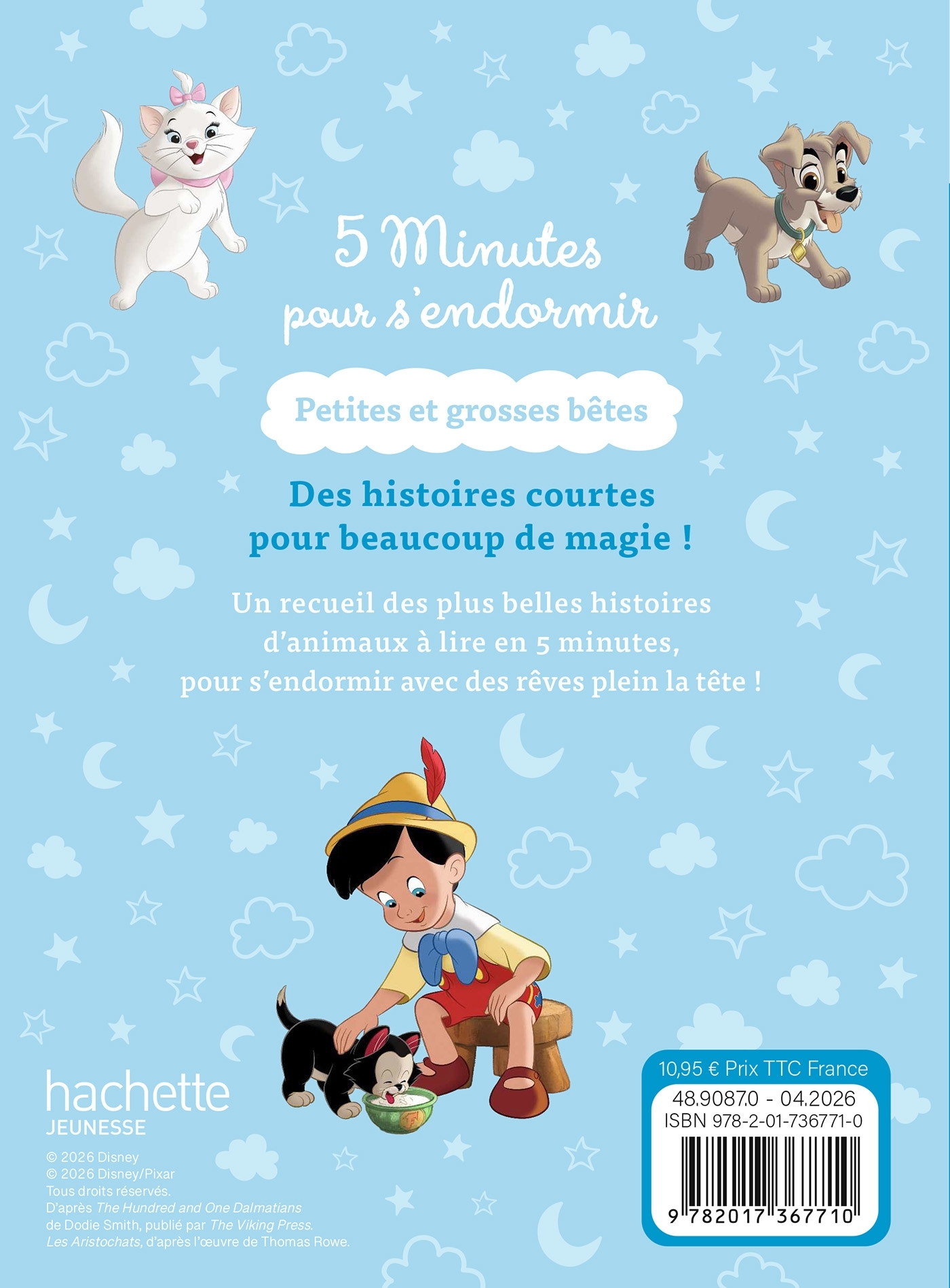 DISNEY - 5 Minutes pour s'endormir - Petites et grosses bêtes - Animaux, vol. 2 -  Disney - DISNEY HACHETTE
