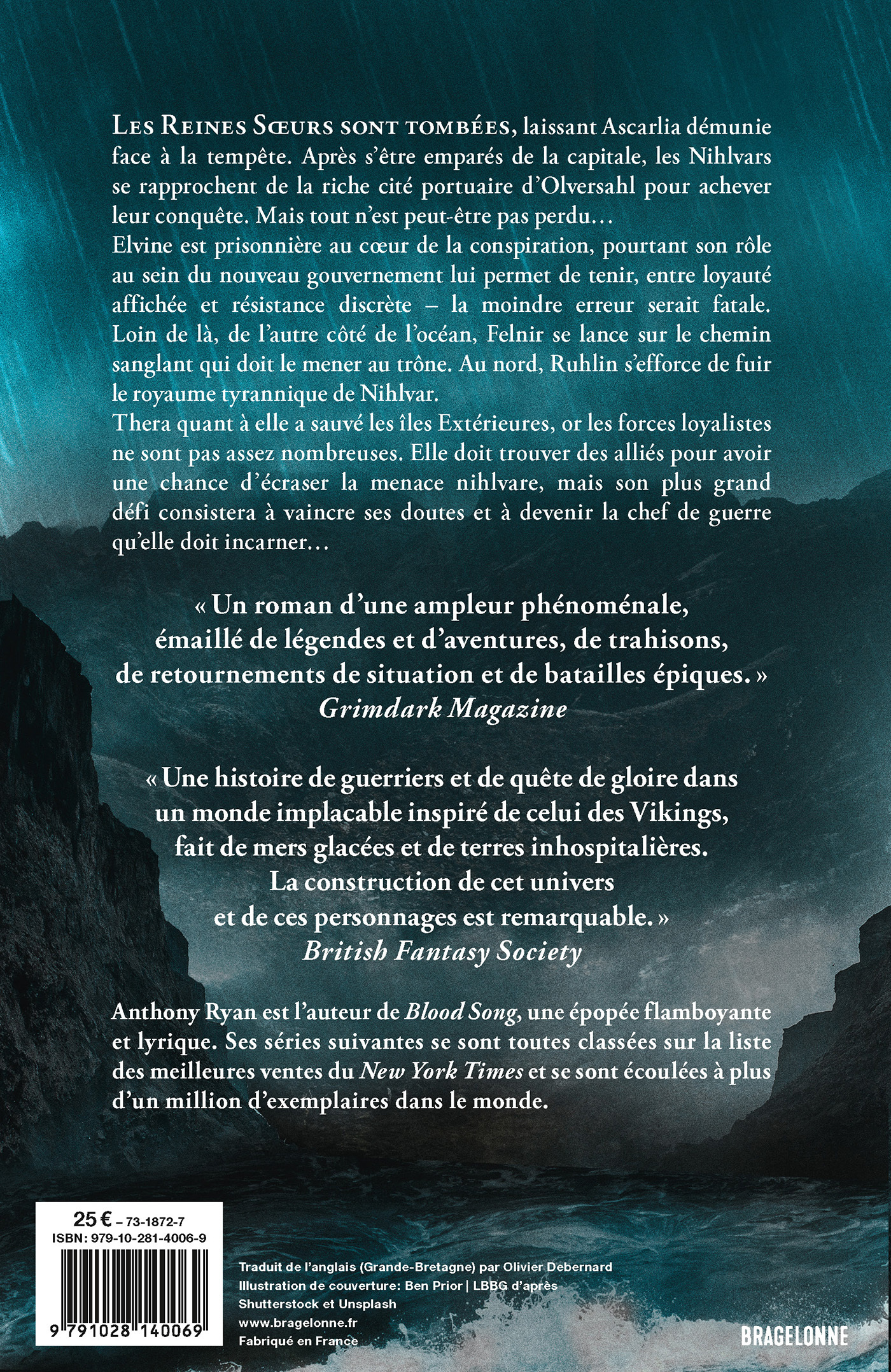 L'Âge de la Fureur, T2 : Né d'une tempête de fer - Anthony Ryan - BRAGELONNE