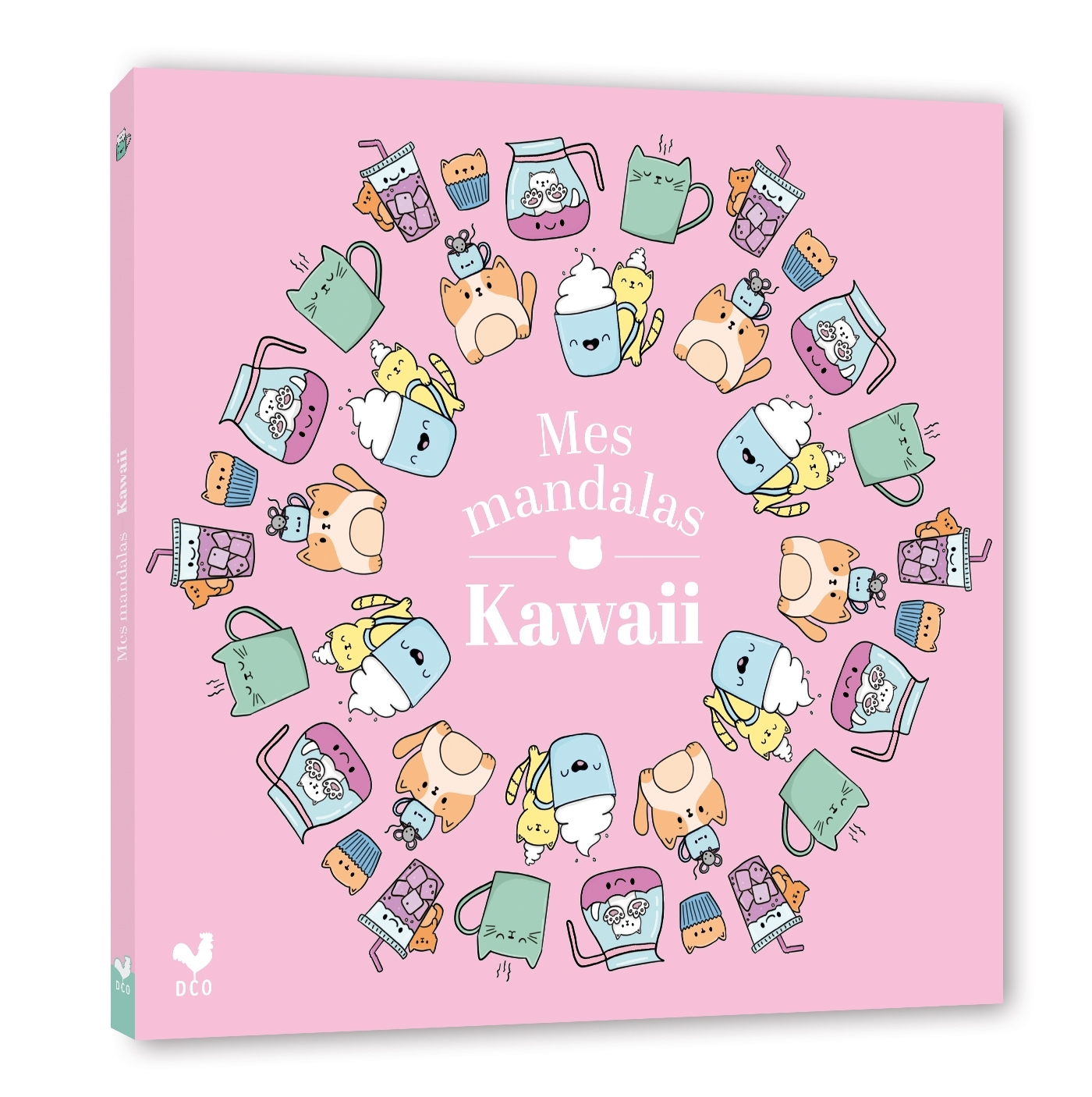 Mes mandalas kawaii -  - DEUX COQS D OR