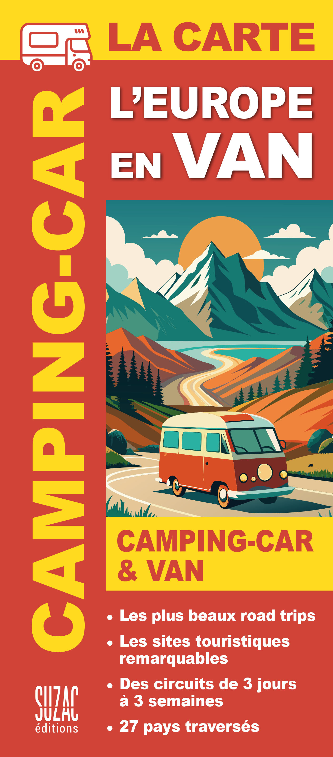 L'Europe en van & camping-car, la carte -  Collectif - SUZAC