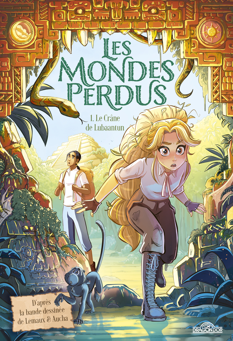 Les Mondes perdus - Tome 1 Le Crâne de Lubaantun - Isabelle Lemaux-Piedfert,  Dupuis,  Lemaux - DRAGON D OR