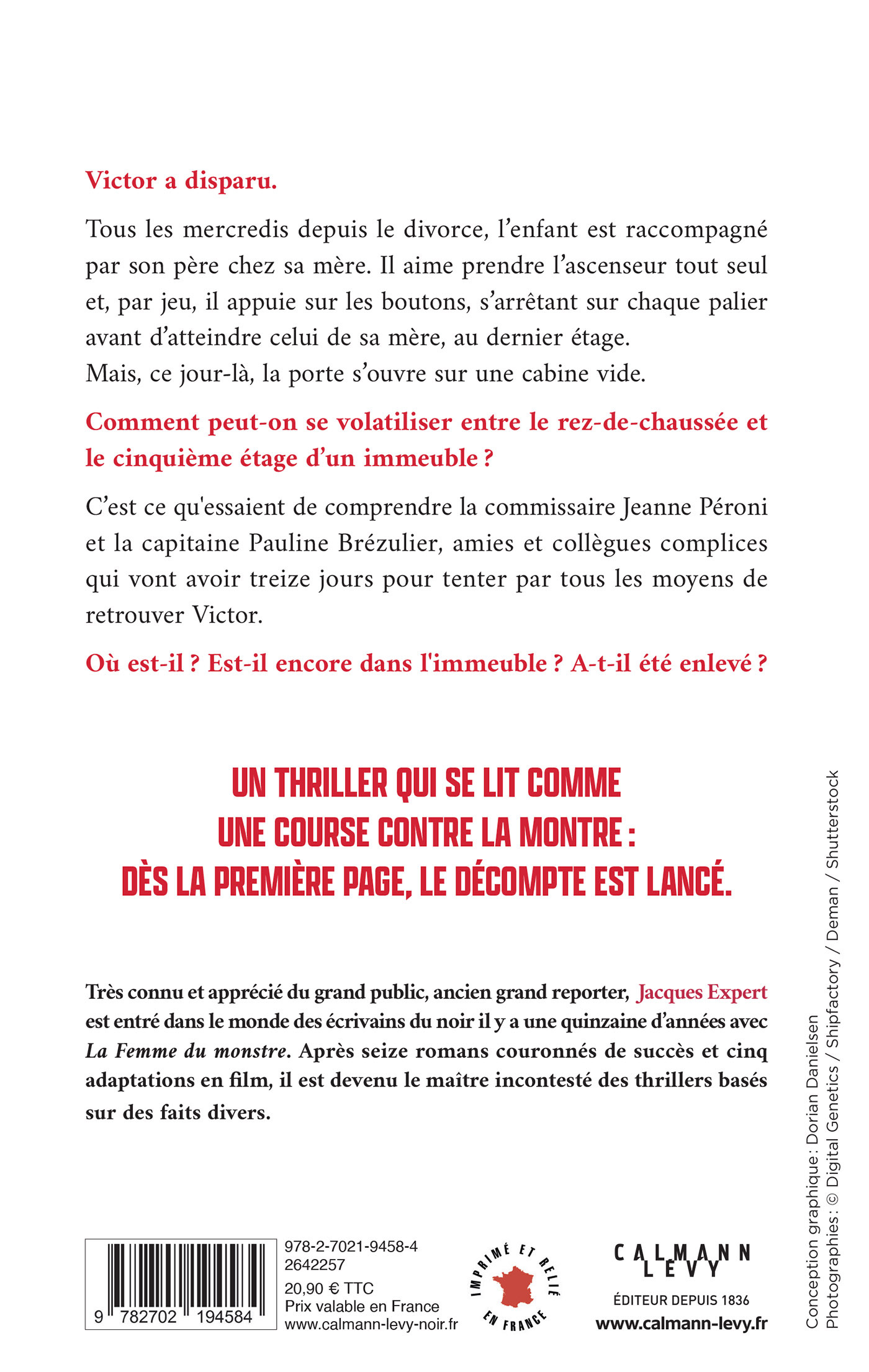 L'Ascenseur - Jacques Expert - CALMANN-LEVY