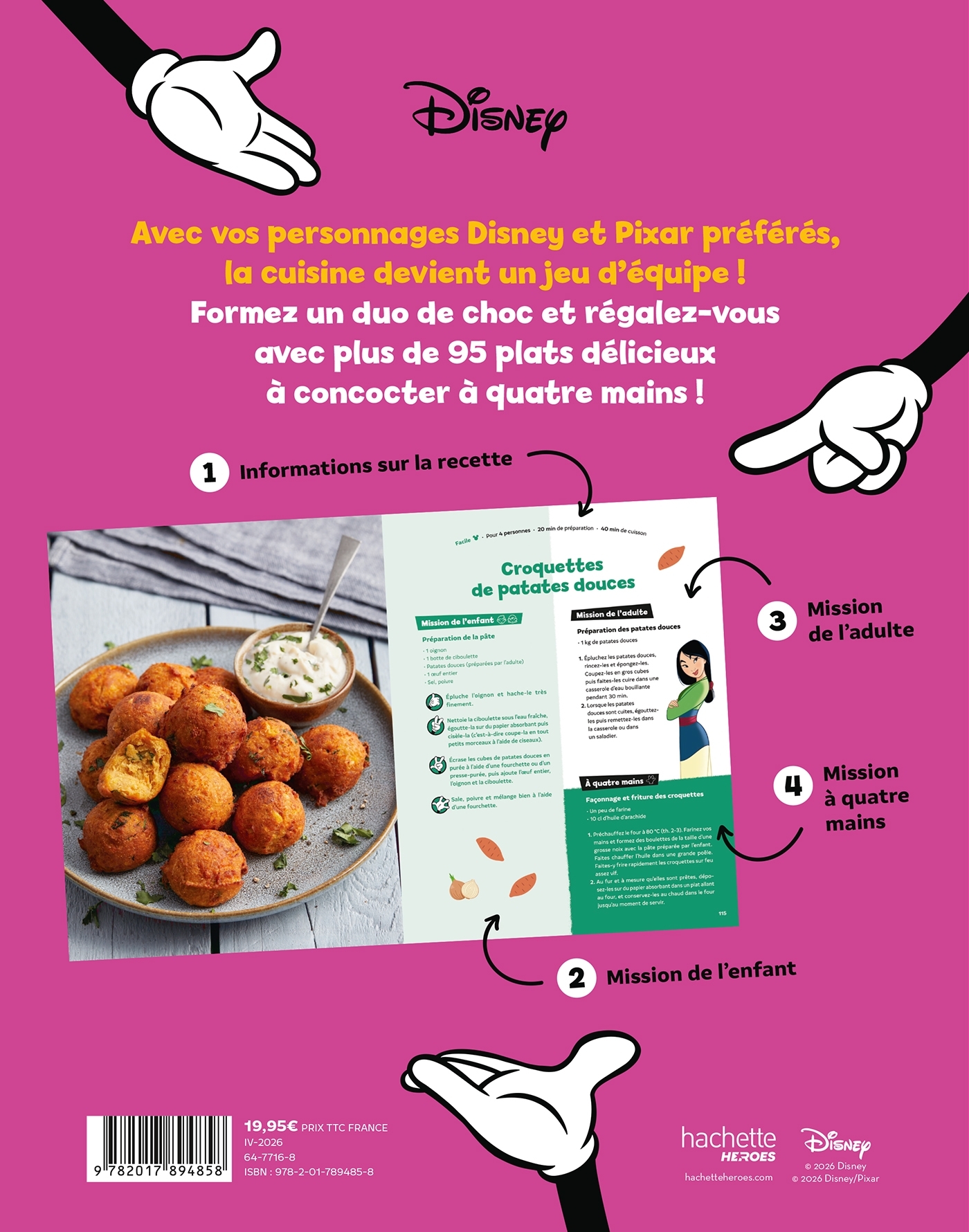 Cuisine à 4 mains avec Disney -   - HACHETTE HEROES