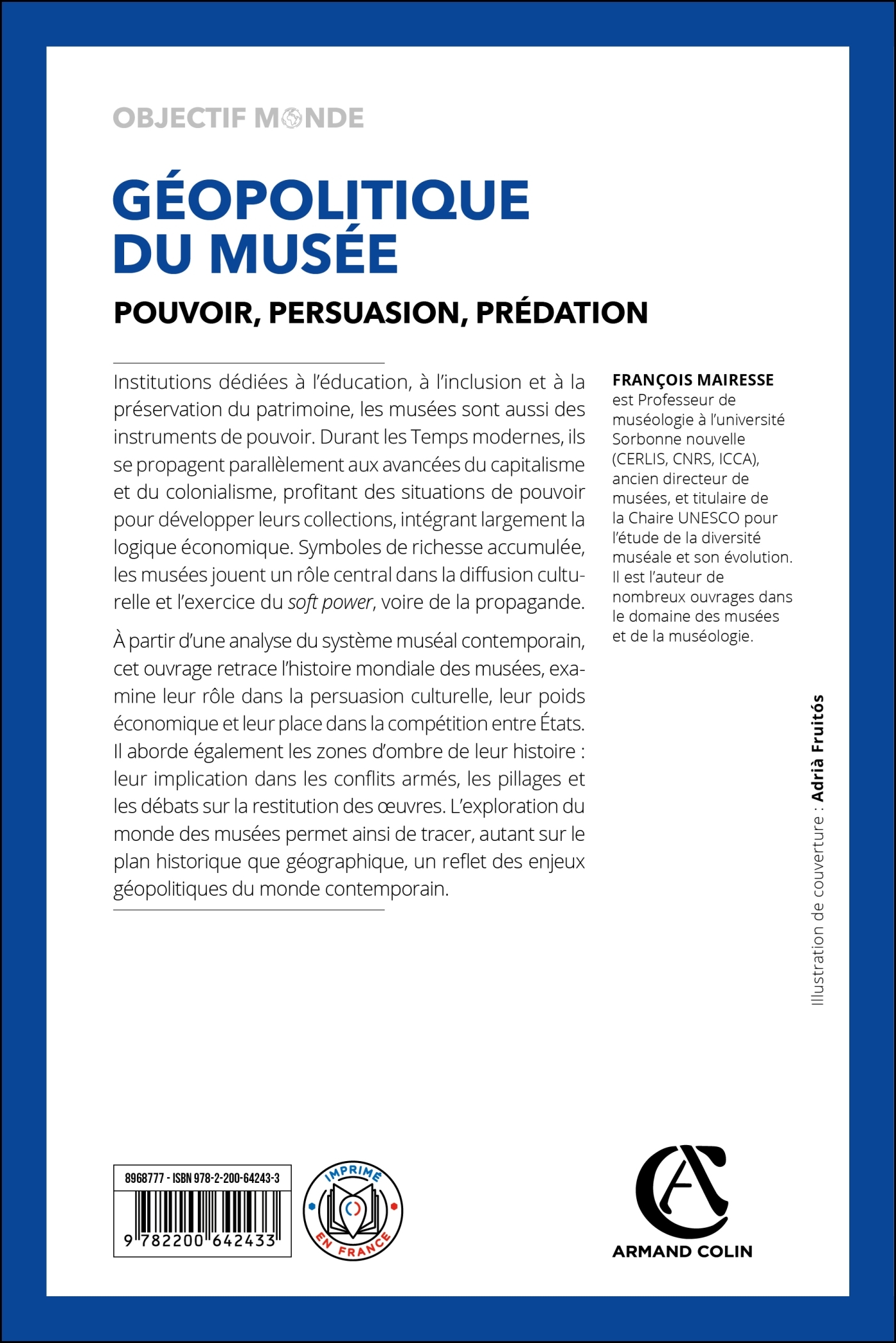 Géopolitique du musée - François Mairesse - ARMAND COLIN