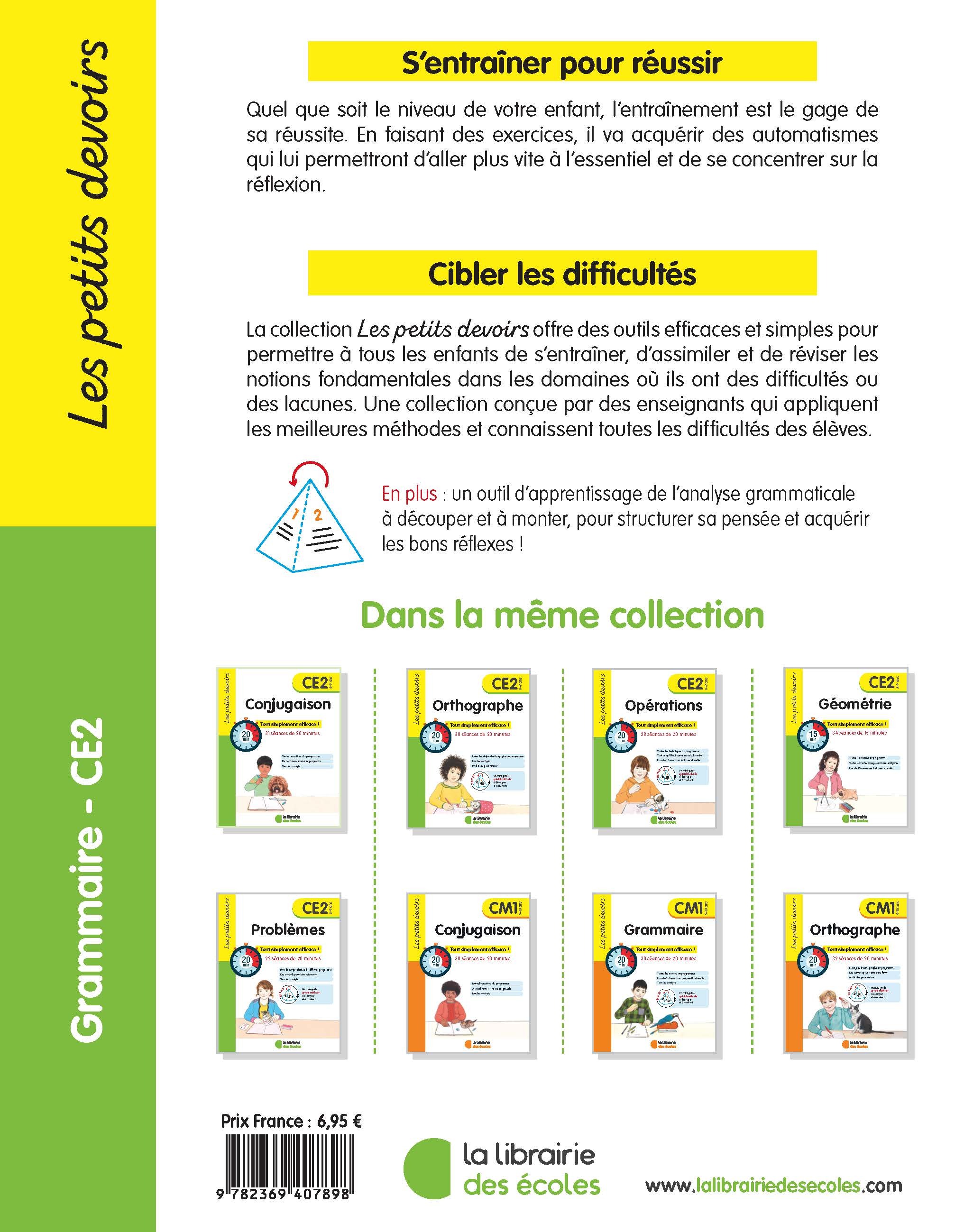 Les petits devoirs - Grammaire CE2 - Marie Chardonnet - LIB DES ECOLES