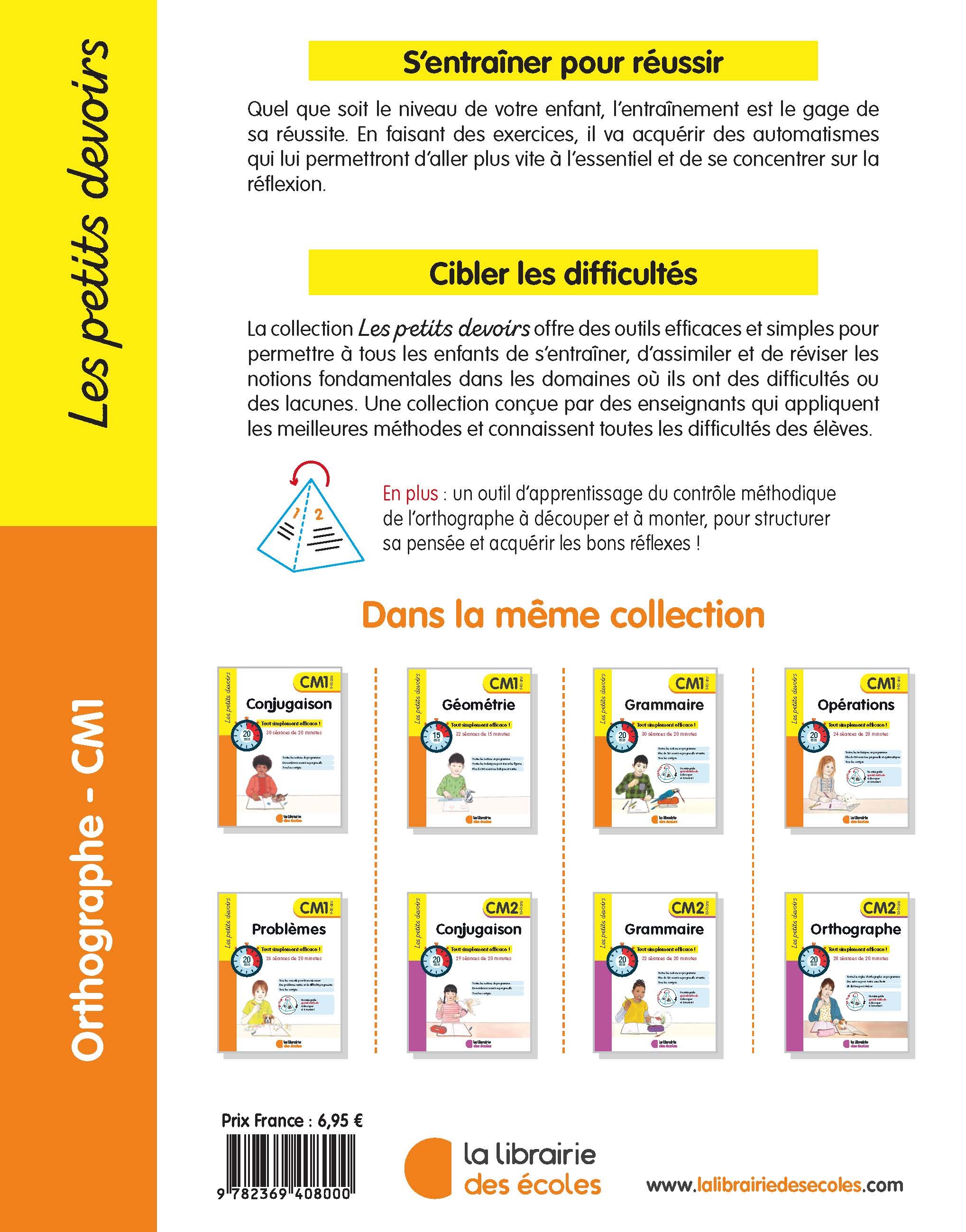 Les petits devoirs - Orthographe CM1 - Marie Chardonnet - LIB DES ECOLES