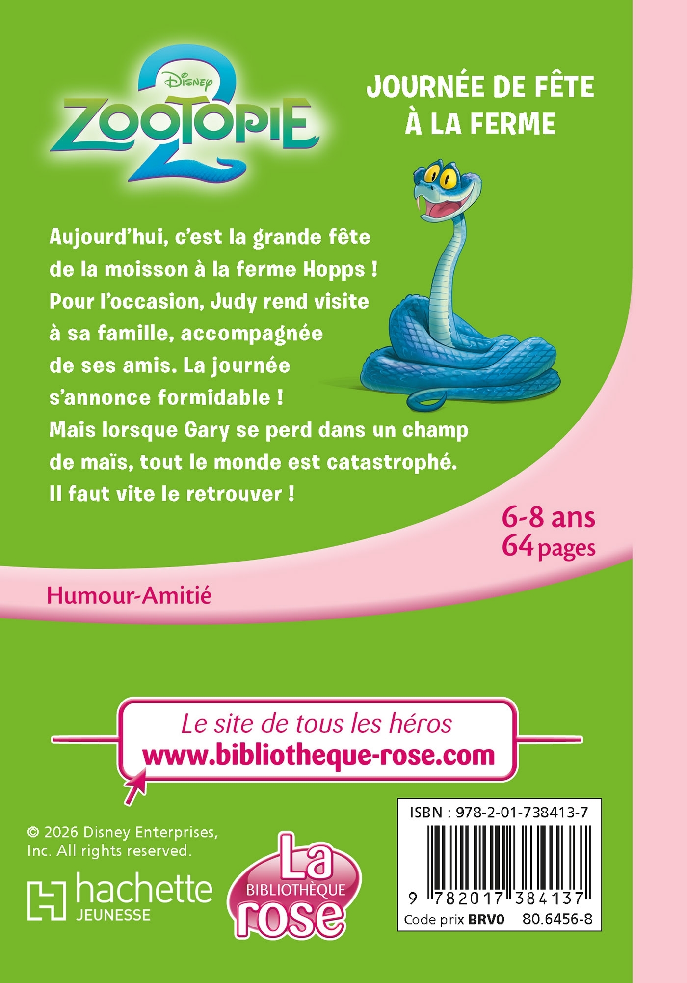 Zootopie 2, Tome 04 - Journée de fête à la ferme -  Disney - HACHETTE JEUN.