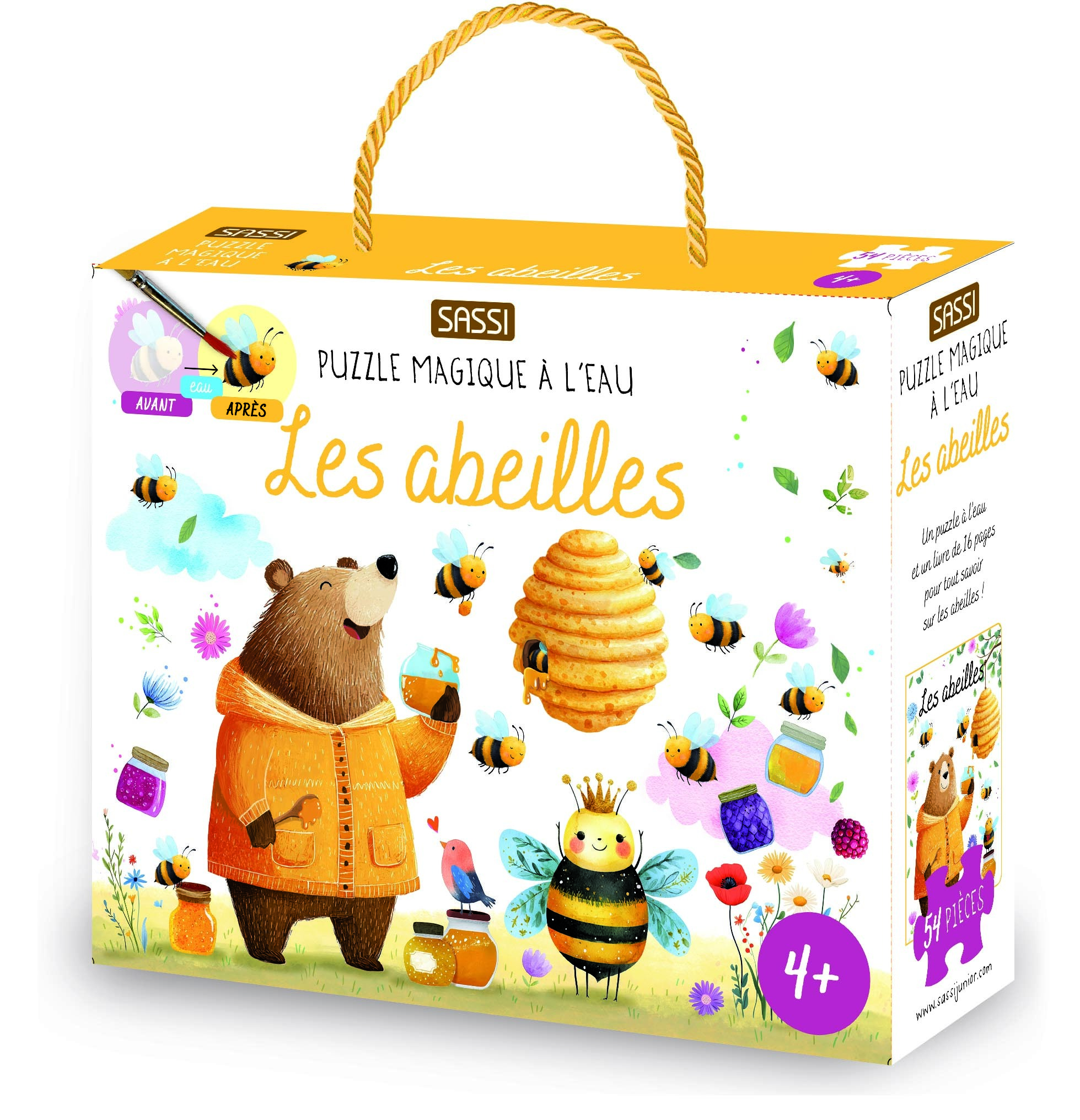 Puzzle magique à l'eau - Les abeilles - Matteo Gaule - SASSI
