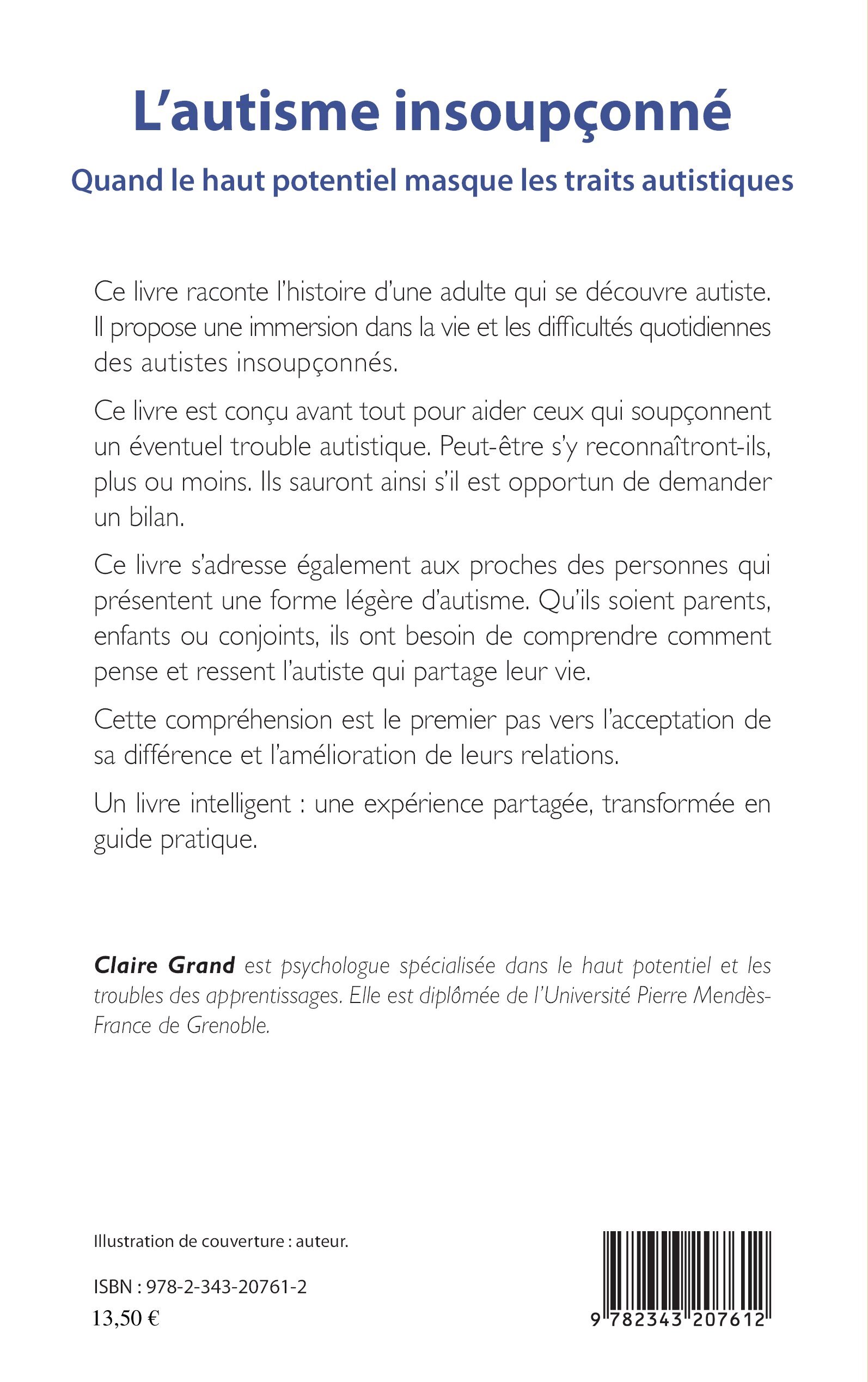L'autisme insoupçonné - Claire Grand - L'HARMATTAN