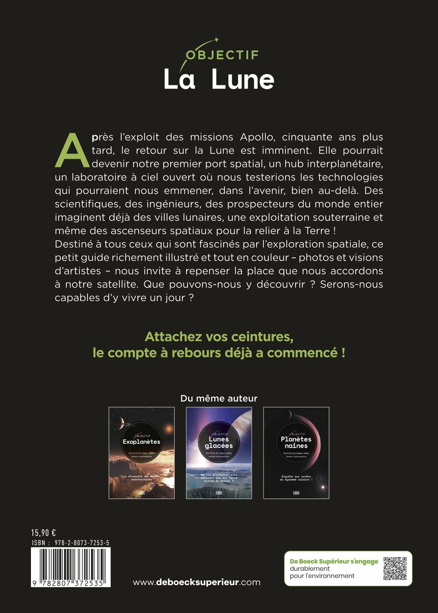 Objectif La Lune - Christine De Jaeger Lambec, Anthony  Salsi - DE BOECK SUP