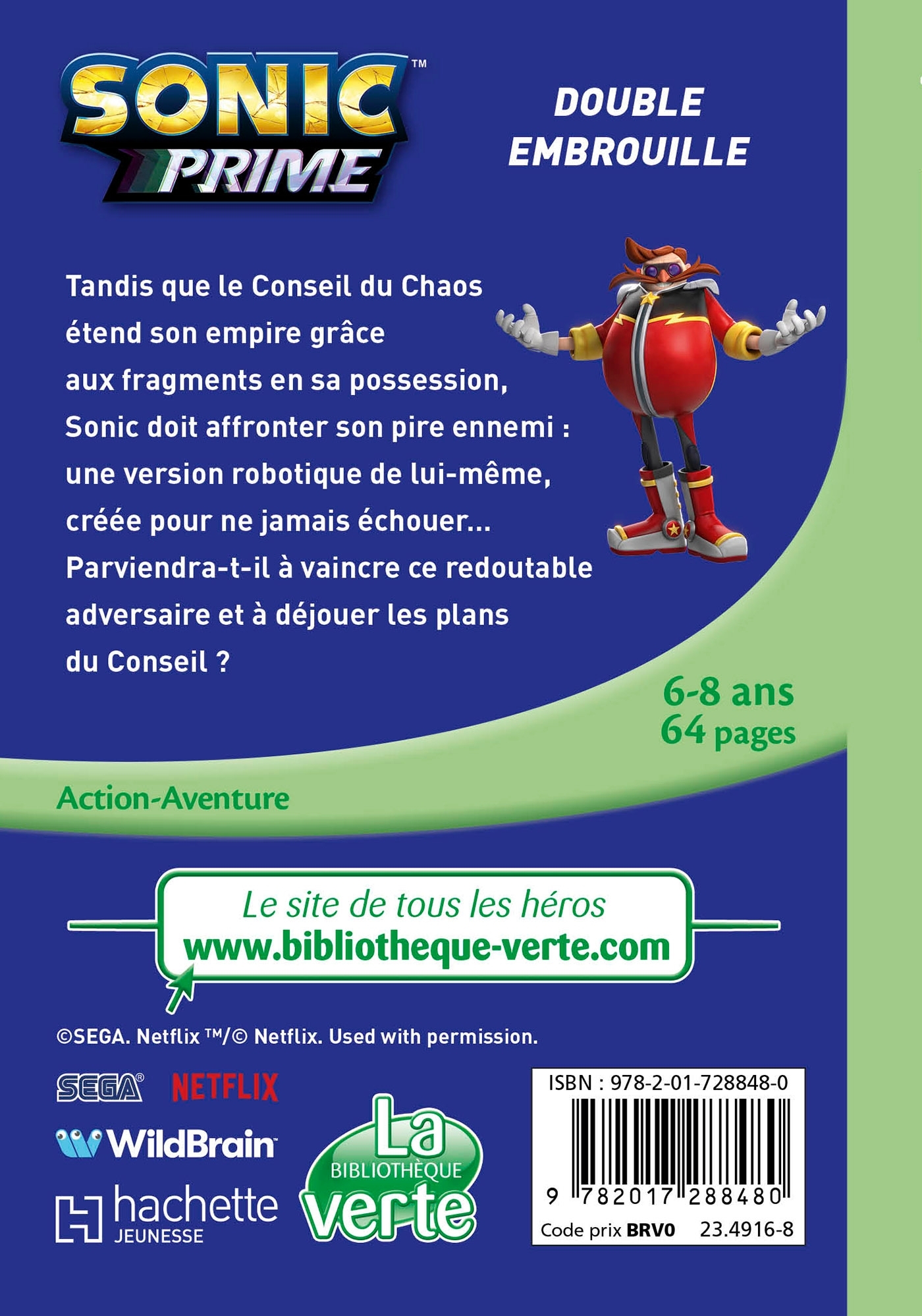 Sonic Prime, Tome 13 - Double embrouille -  SEGA - HACHETTE JEUN.