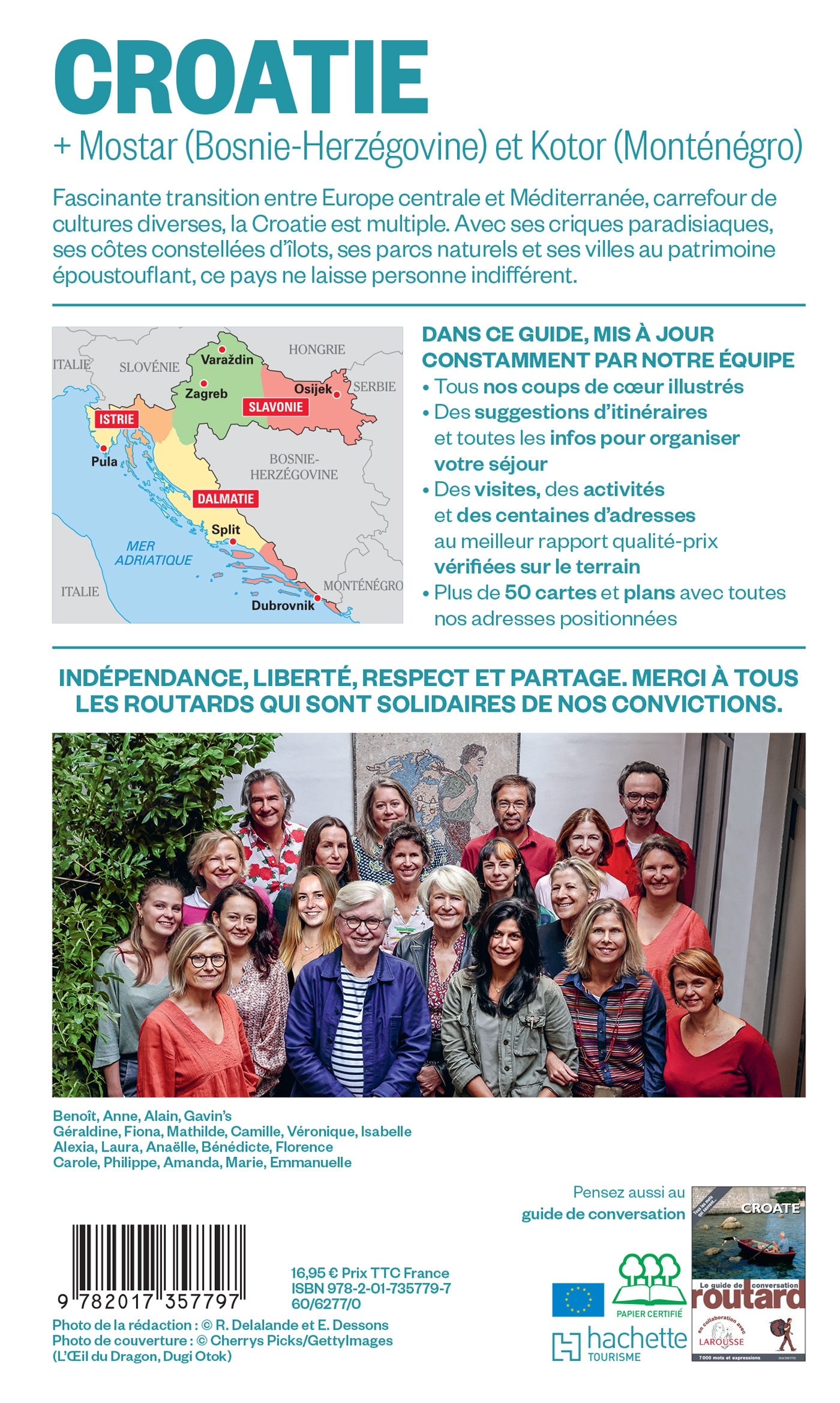 Guide du Routard Croatie 2026/27 -   - HACHETTE TOURI
