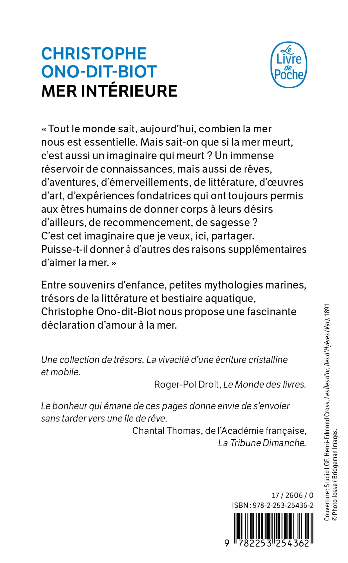 Mer intérieure - Christophe Ono-dit-Biot - LGF