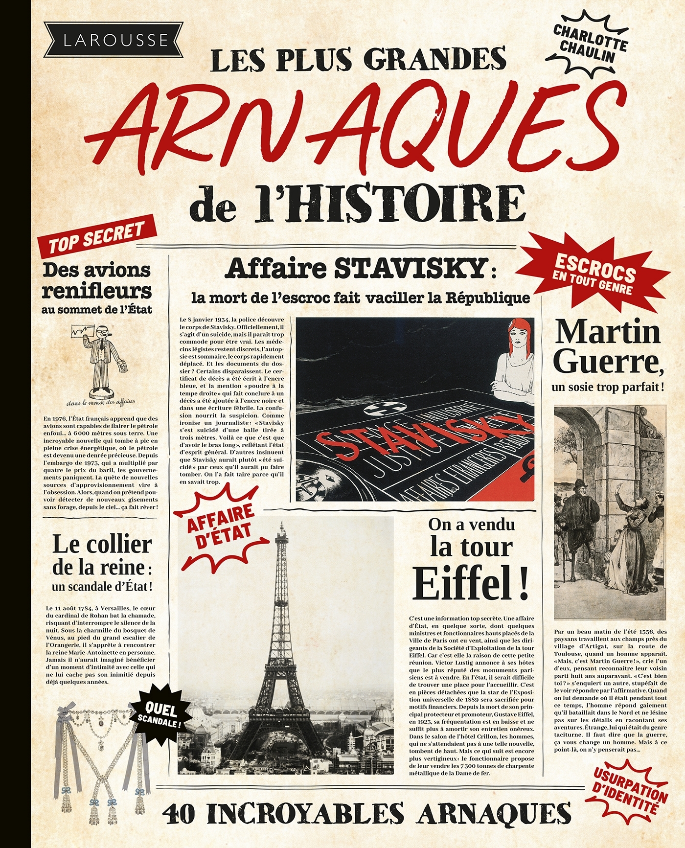 Les plus grandes arnaques de l'Histoire - Charlotte Chaulin - LAROUSSE