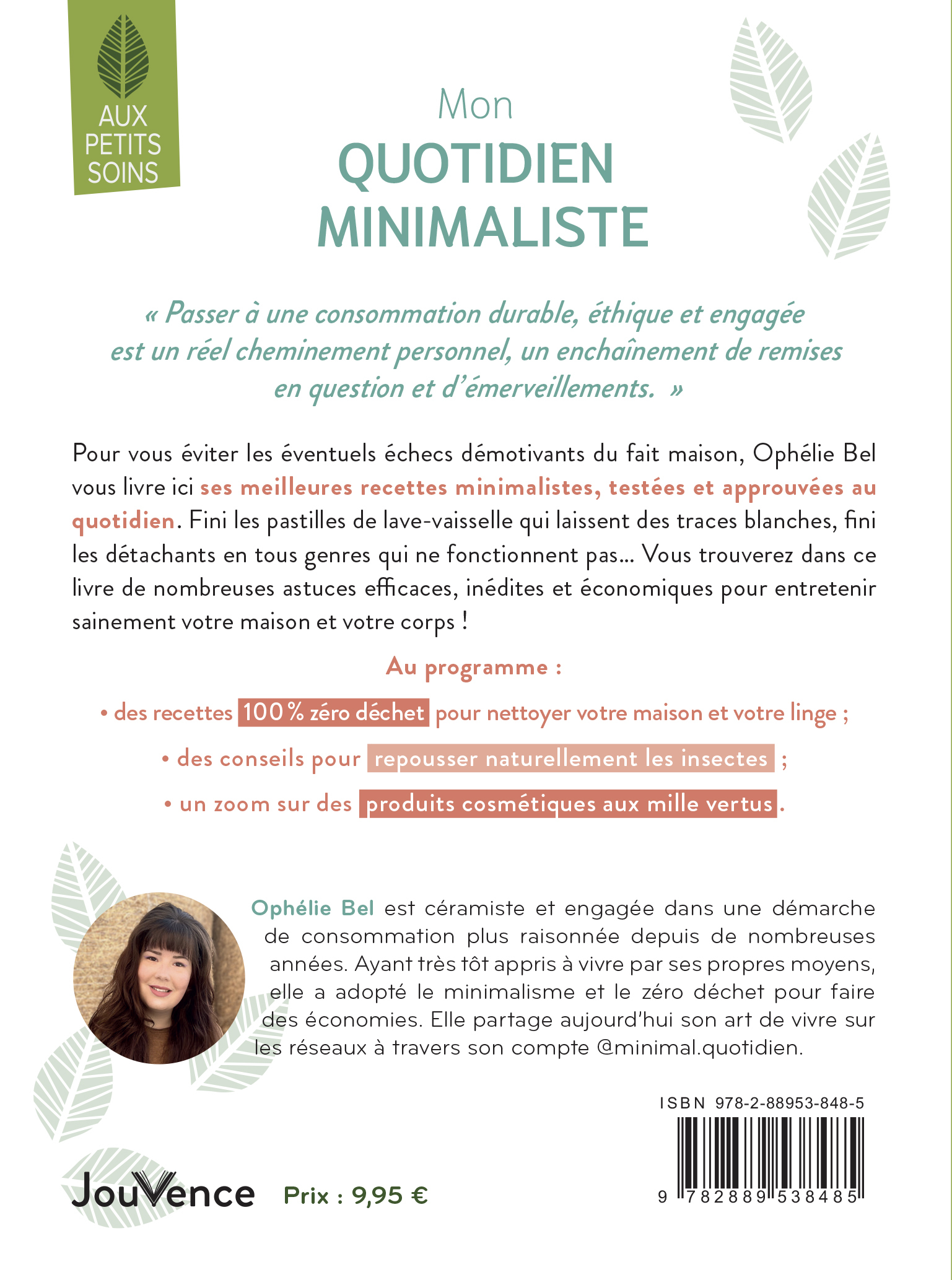 Mon quotidien minimaliste - Ophélie Bel - JOUVENCE