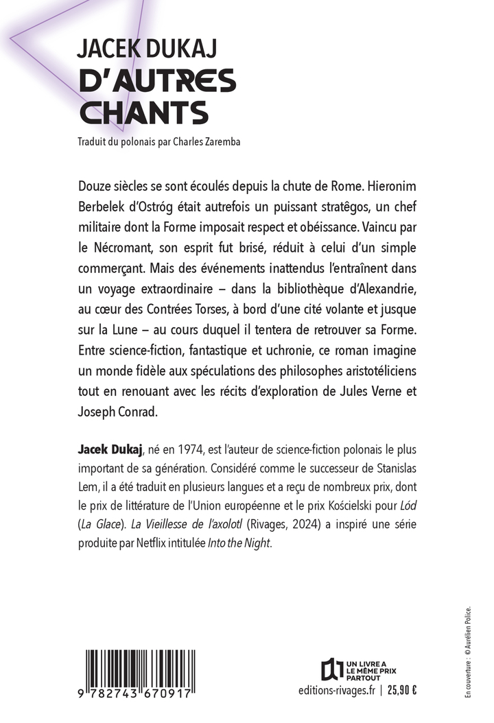 D'autres chants - Jacek Dukaj - RIVAGES