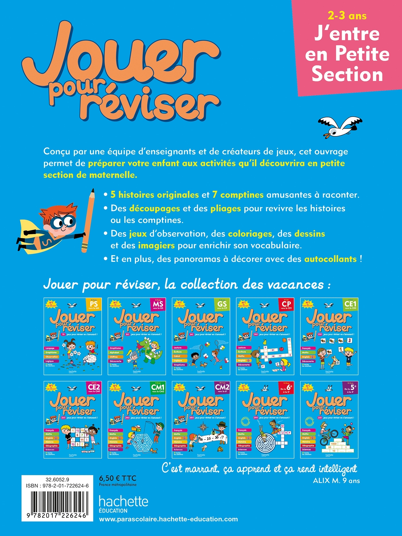 Jouer pour réviser - J'entre en Petite Section 2-3 ans - Cahier de vacances 2026 - Michele Lecreux, Pascal Guichard, Mehklin Lebourg, Sandra Lebrun - HACHETTE EDUC