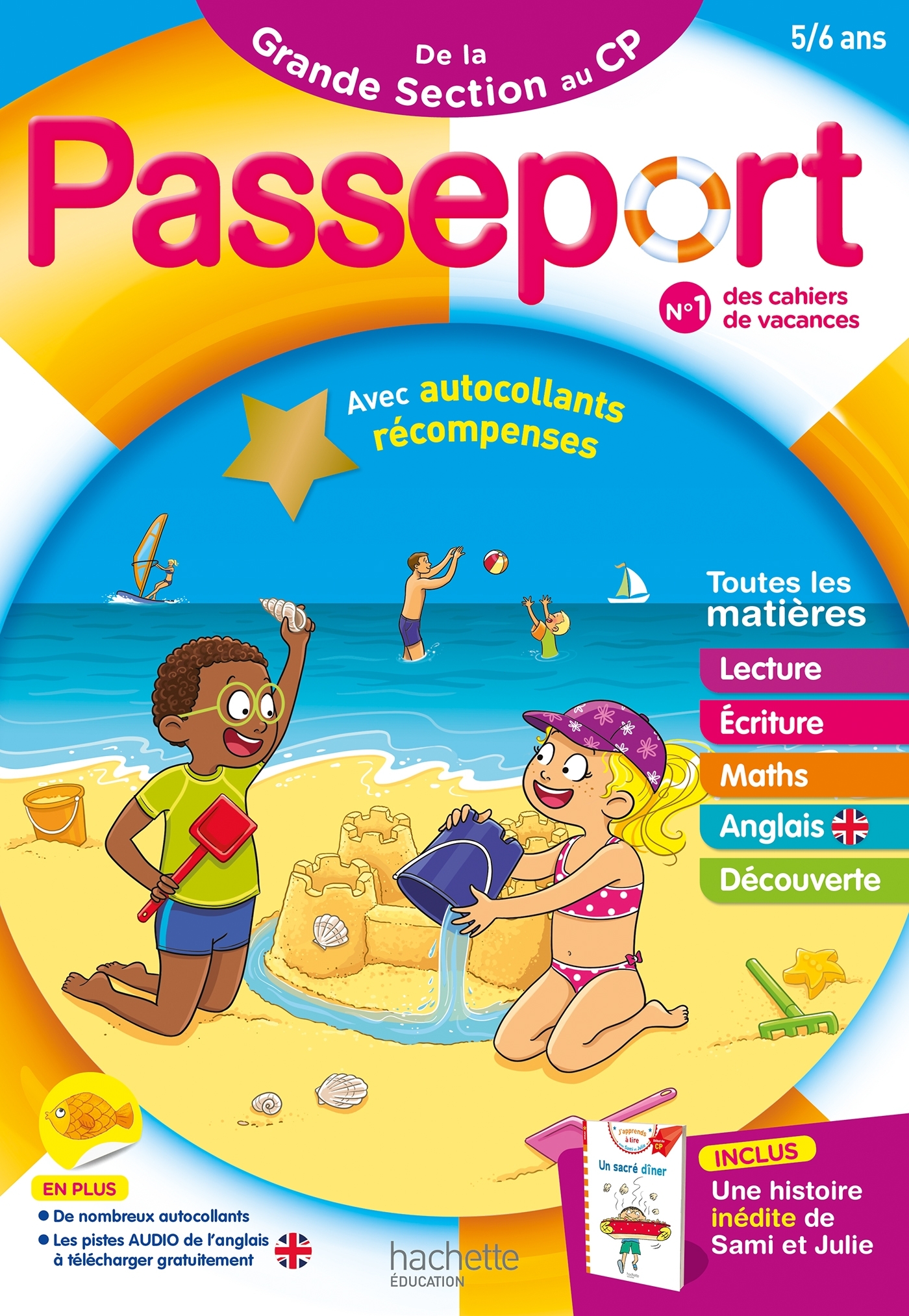 Passeport Maternelle - De la Grande Section au CP (5-6 ans) - Cahier de vacances 2026 - Bernard Jenner, Guy Blandino, Nadia Poure - HACHETTE EDUC